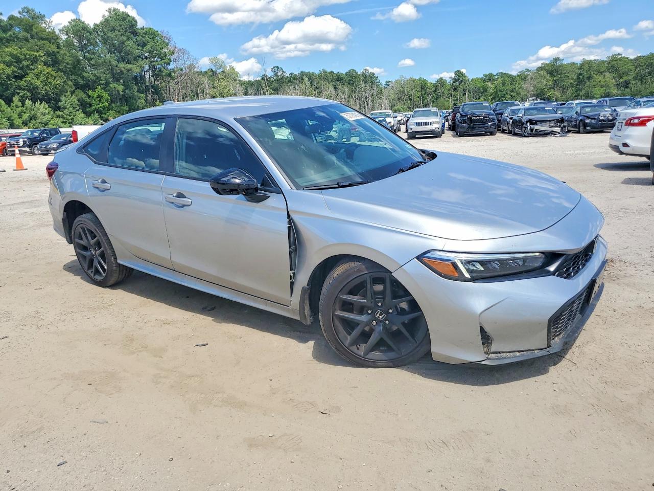 2026 Honda Civic Sport Silver vin: 2HGFE2F54TH519645