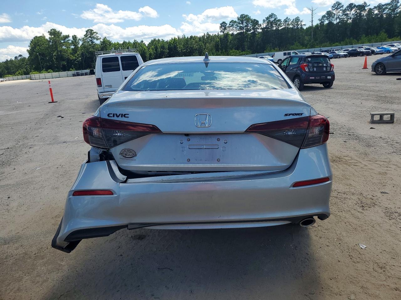2026 Honda Civic Sport Silver vin: 2HGFE2F54TH519645