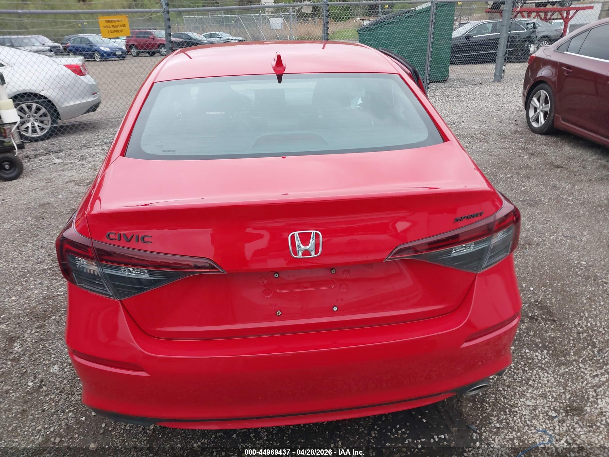 2026 Honda Civic Sport Red vin: 2HGFE2F54TH544223
