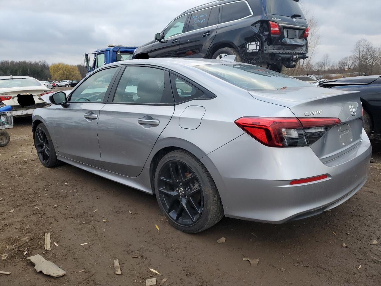 2022 Honda Civic Sport Silver vin: 2HGFE2F55NH542046