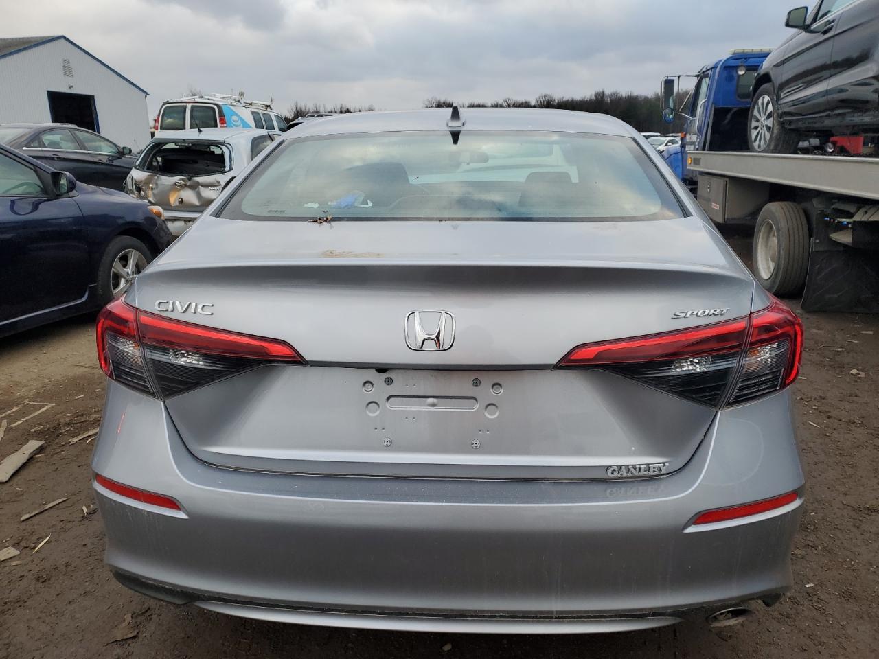 2022 Honda Civic Sport Silver vin: 2HGFE2F55NH542046