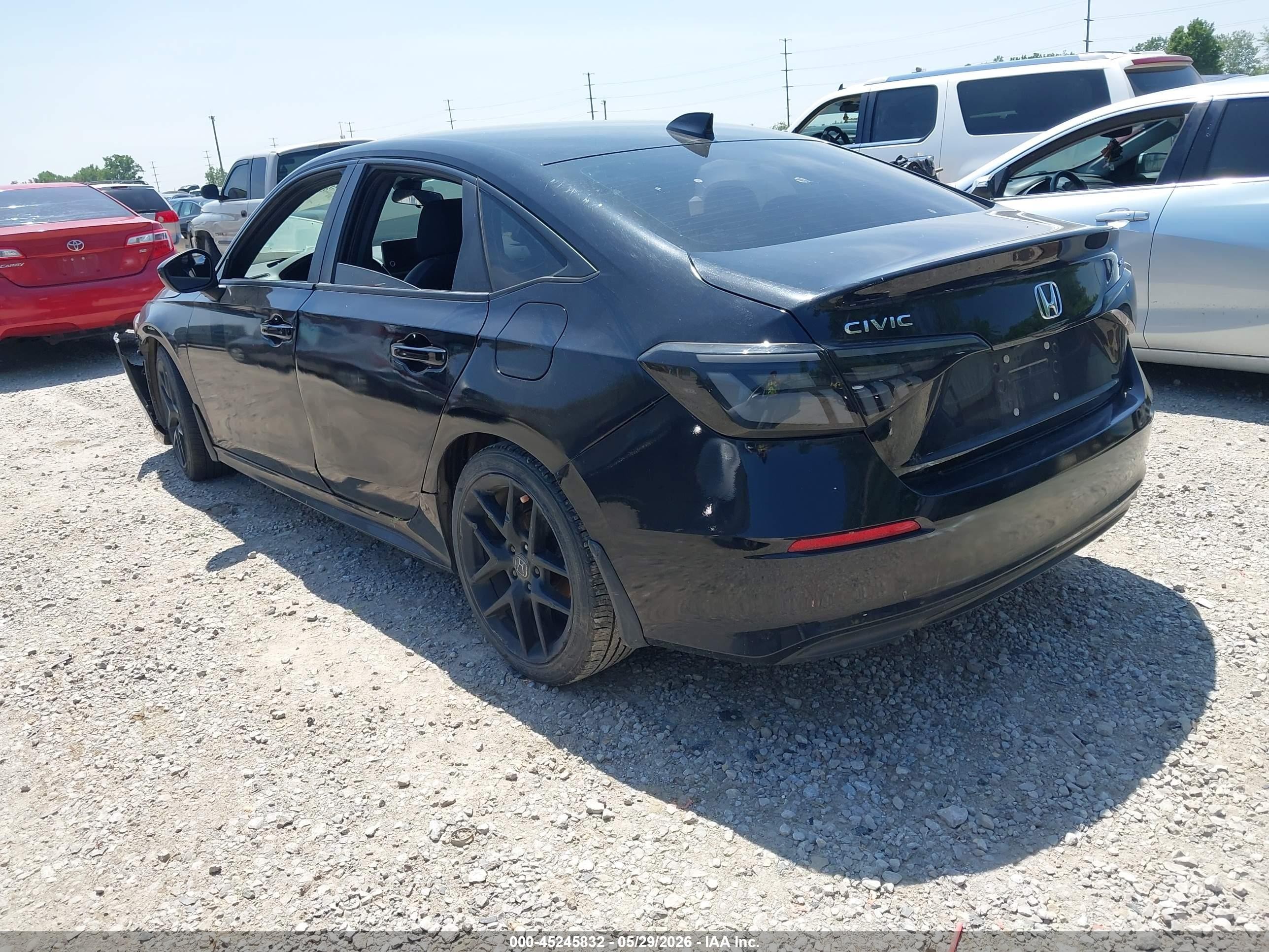 2022 Honda Civic Sport Black vin: 2HGFE2F55NH593367