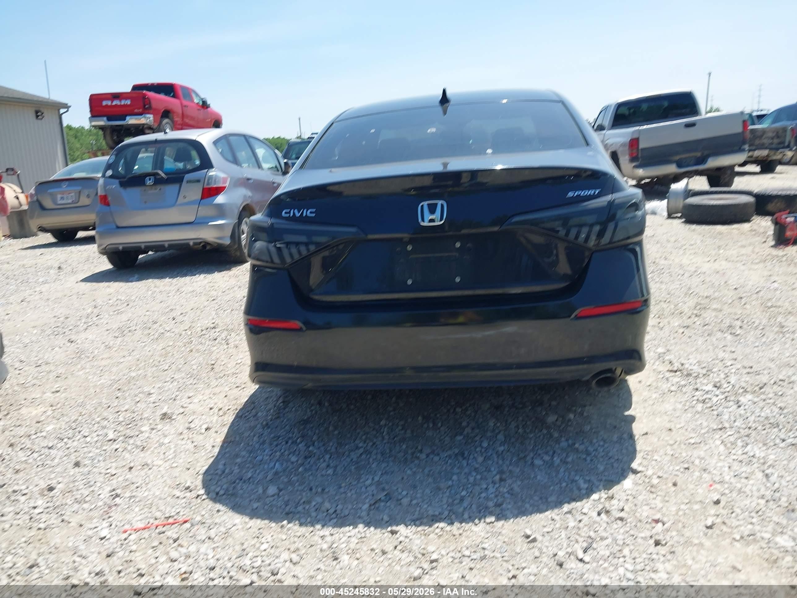 2022 Honda Civic Sport Black vin: 2HGFE2F55NH593367