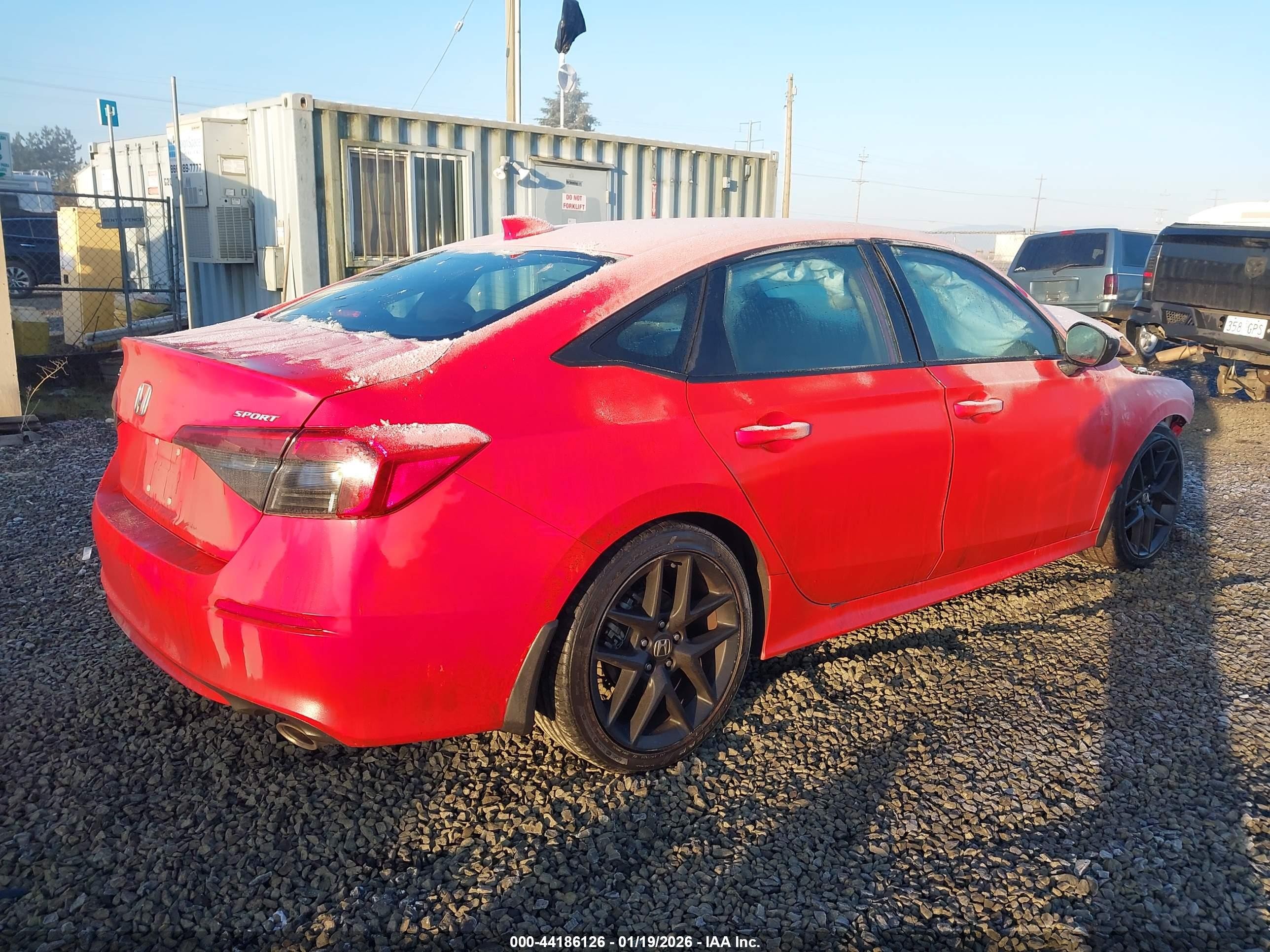 2023 Honda Civic Sport Red vin: 2HGFE2F55PH512029
