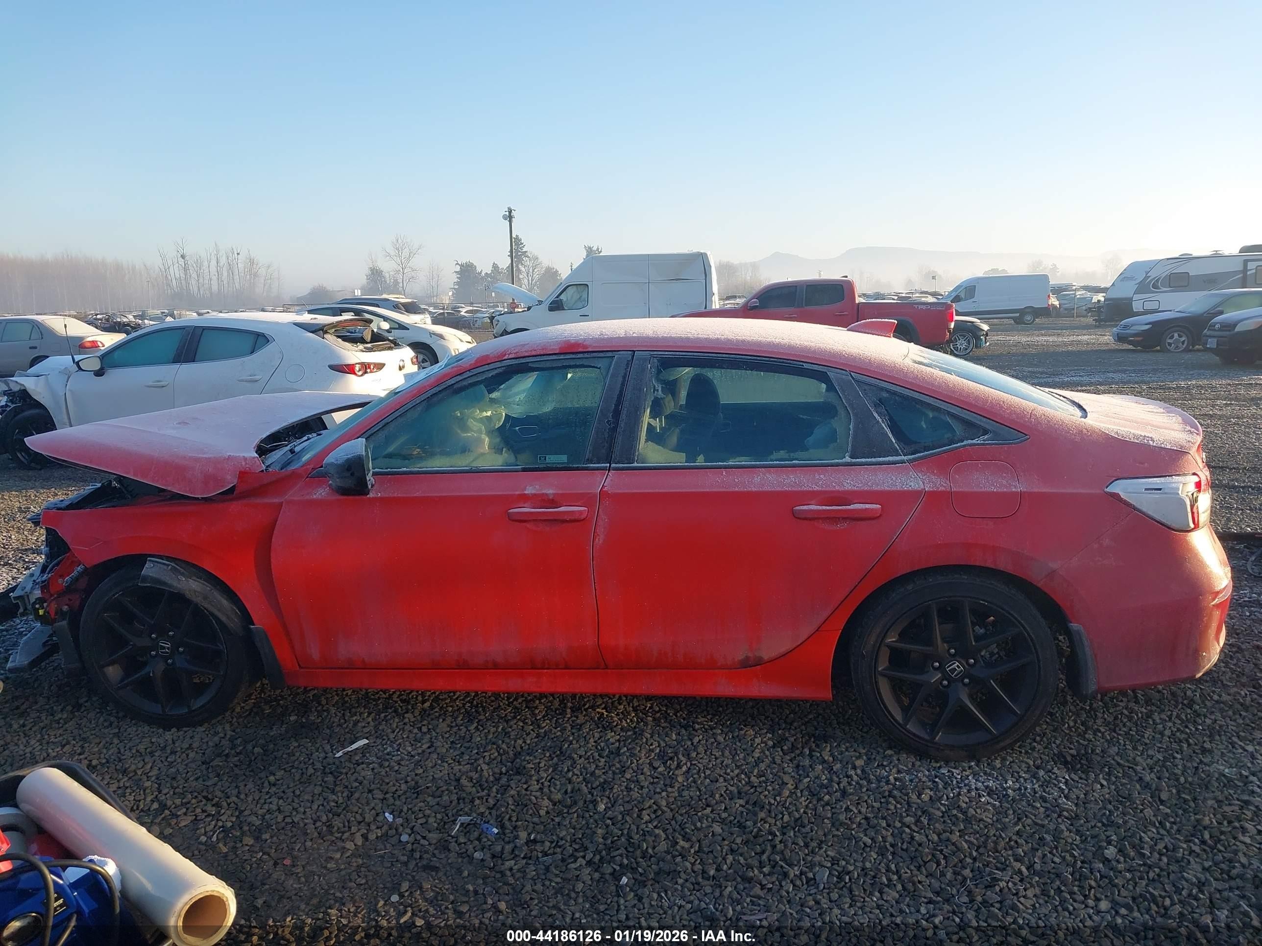 2023 Honda Civic Sport Red vin: 2HGFE2F55PH512029