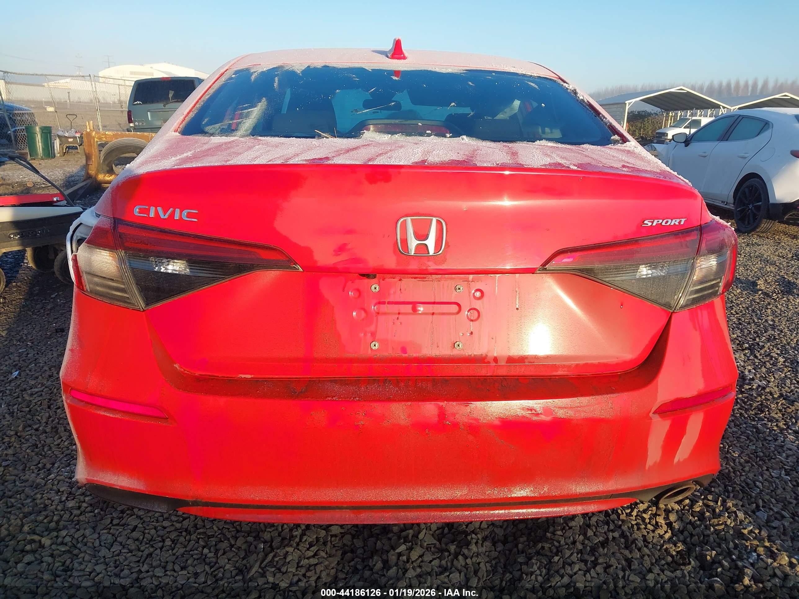 2023 Honda Civic Sport Red vin: 2HGFE2F55PH512029