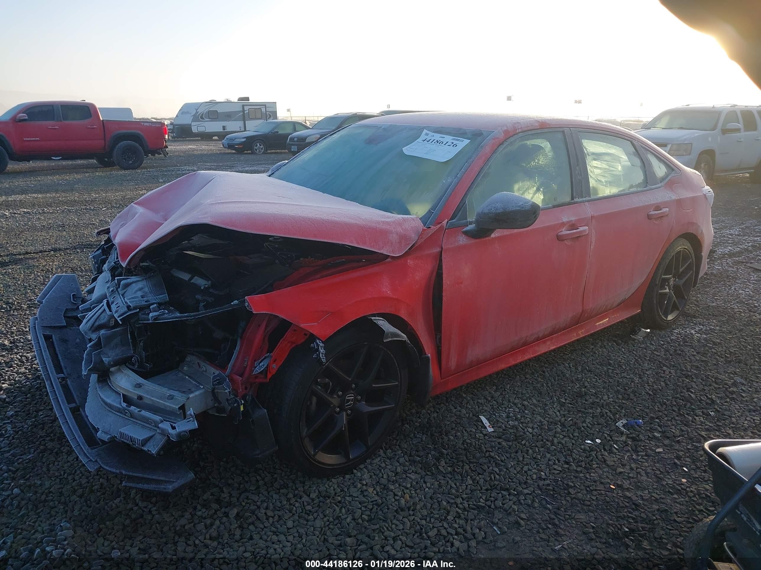 2023 Honda Civic Sport Red vin: 2HGFE2F55PH512029