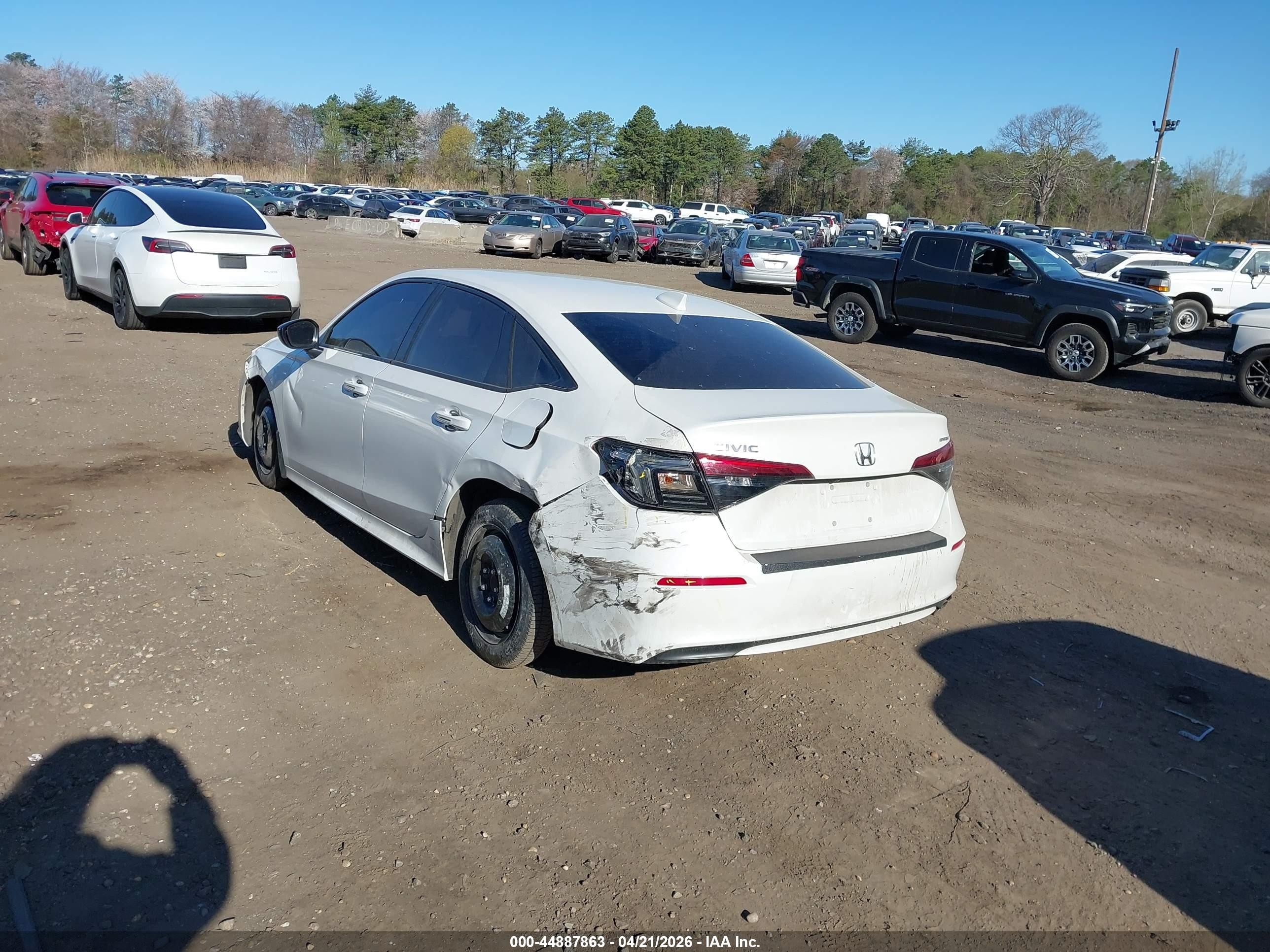 2023 Honda Civic Sport Белый vin: 2HGFE2F55PH554278