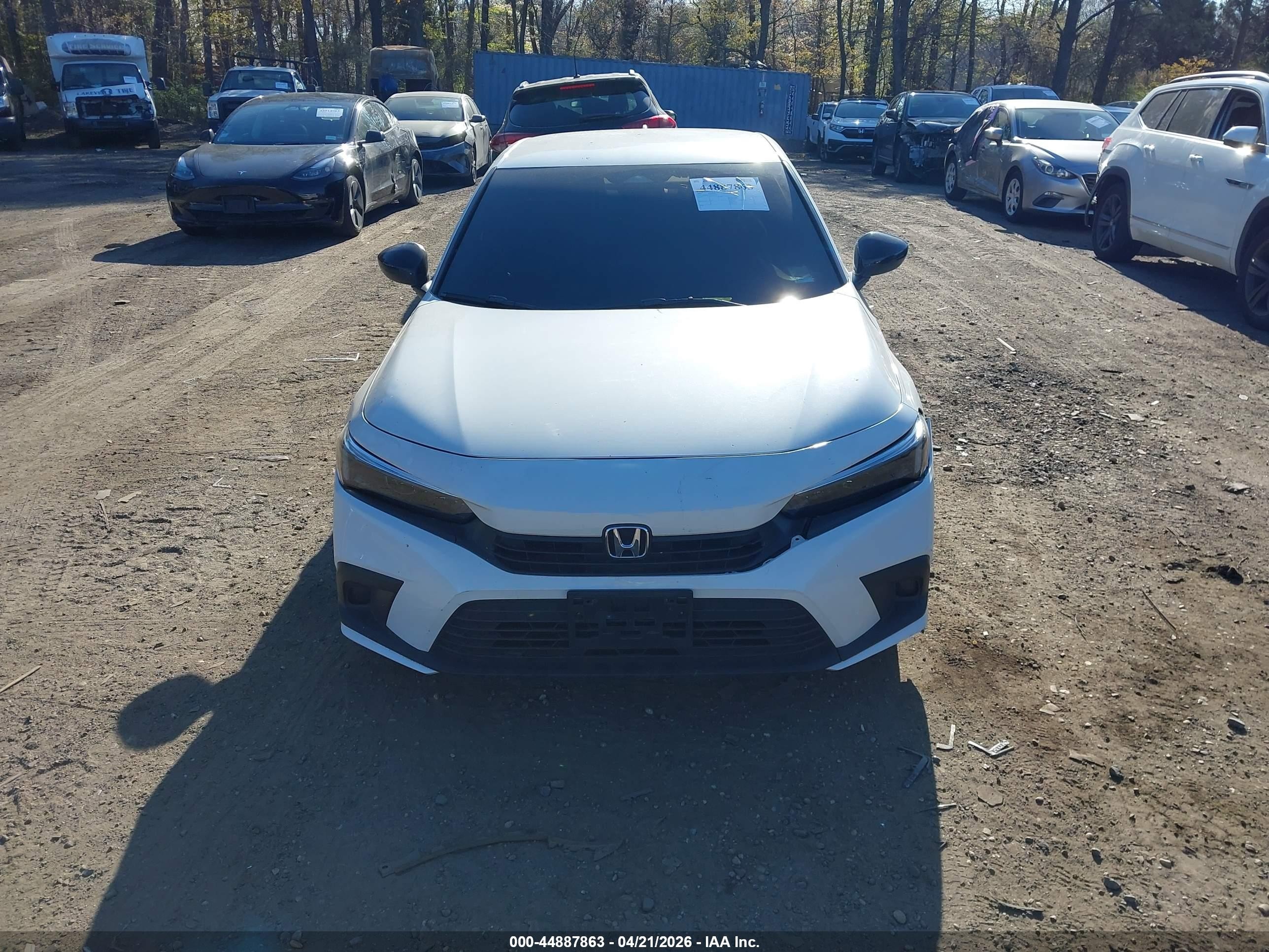2023 Honda Civic Sport Белый vin: 2HGFE2F55PH554278