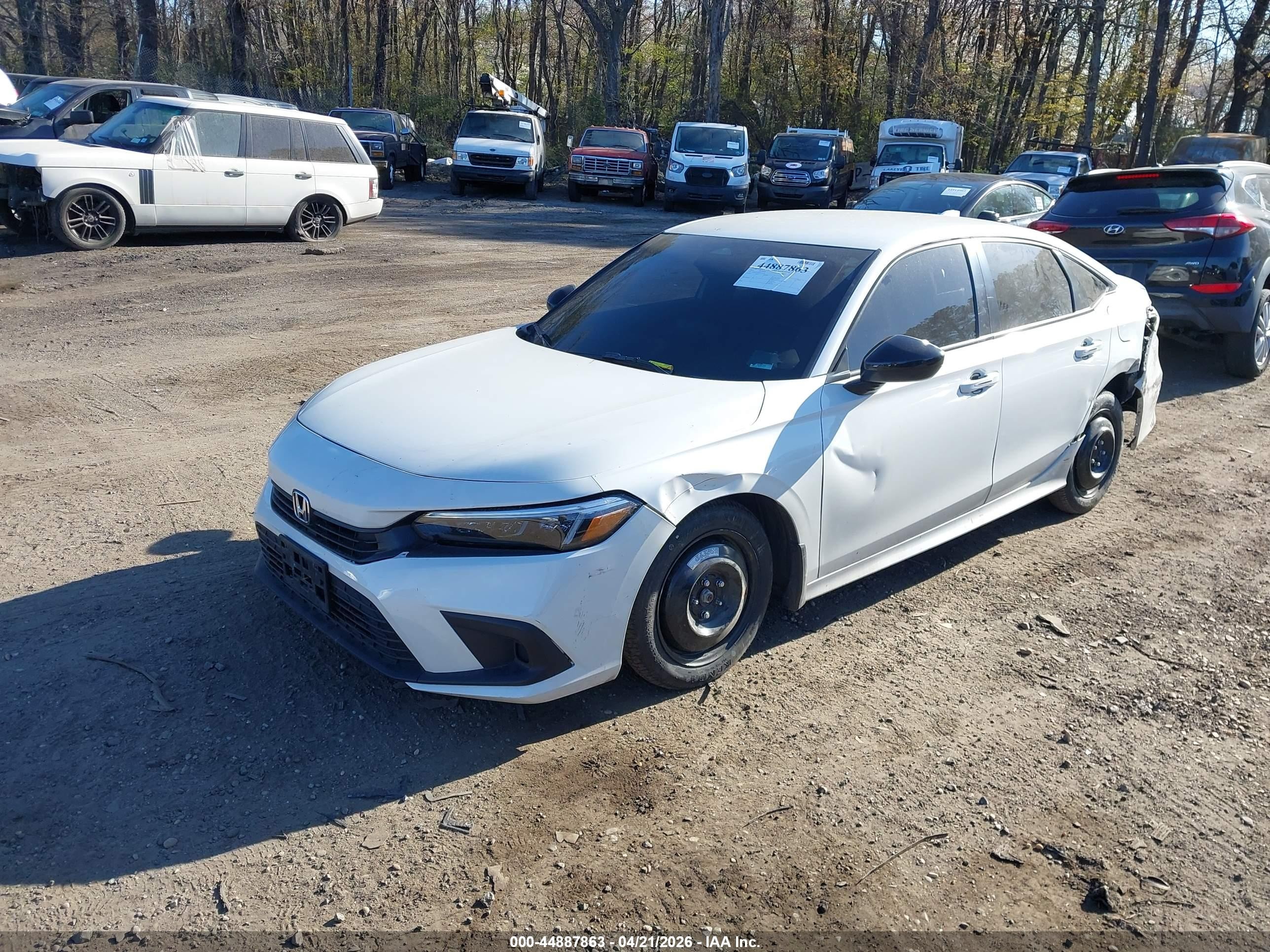 2023 Honda Civic Sport Белый vin: 2HGFE2F55PH554278