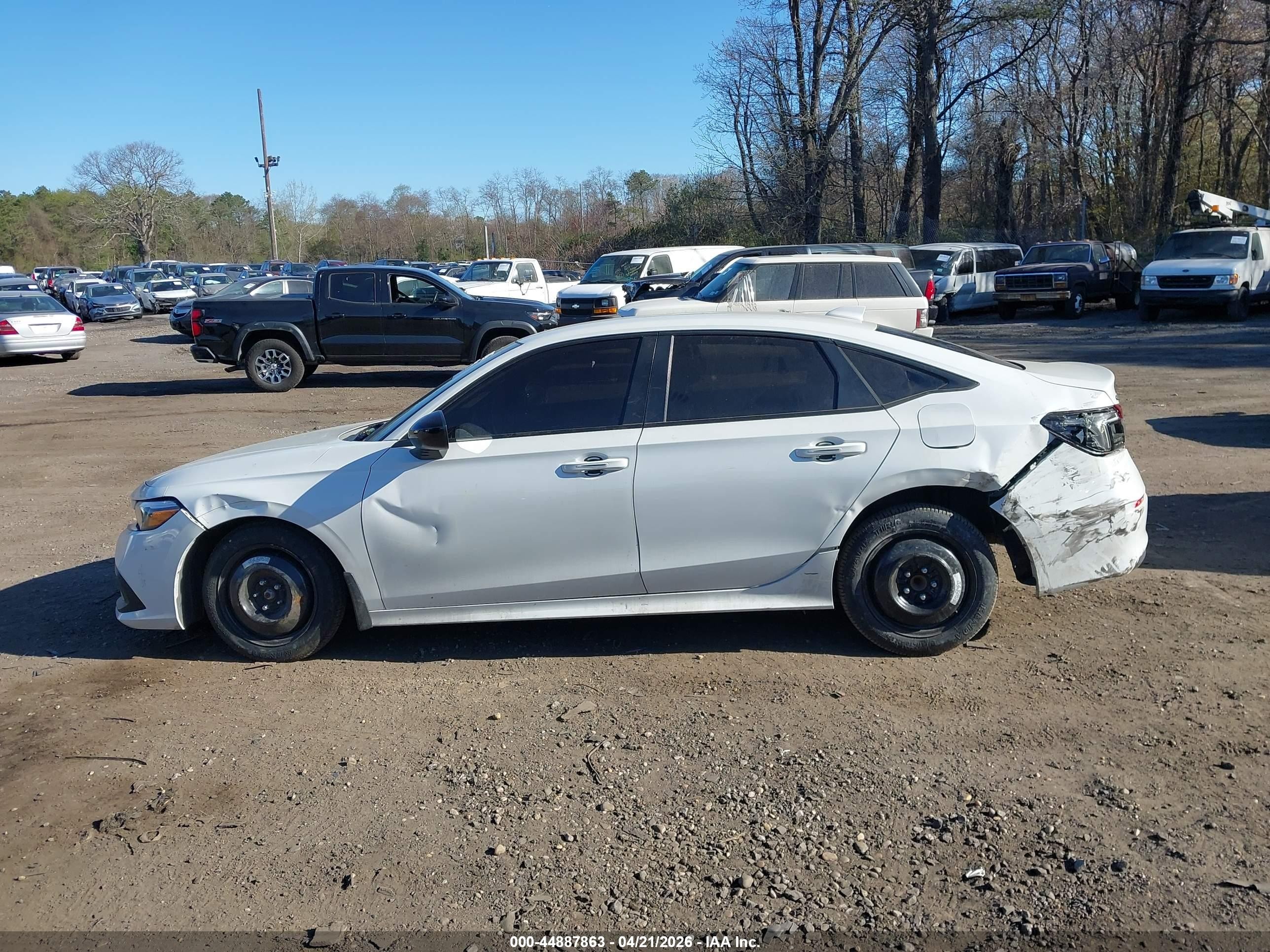 2023 Honda Civic Sport Белый vin: 2HGFE2F55PH554278