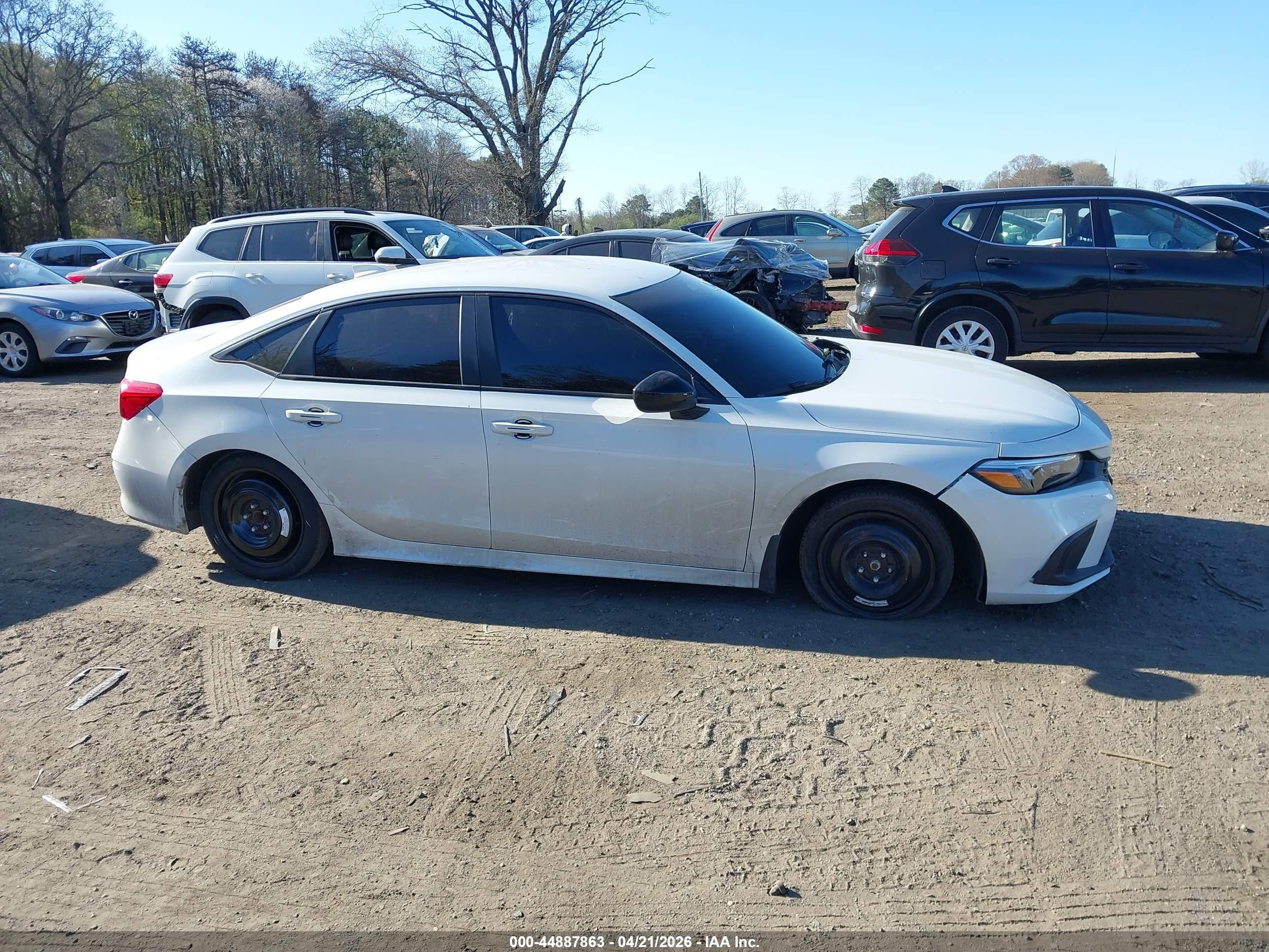 2023 Honda Civic Sport Белый vin: 2HGFE2F55PH554278