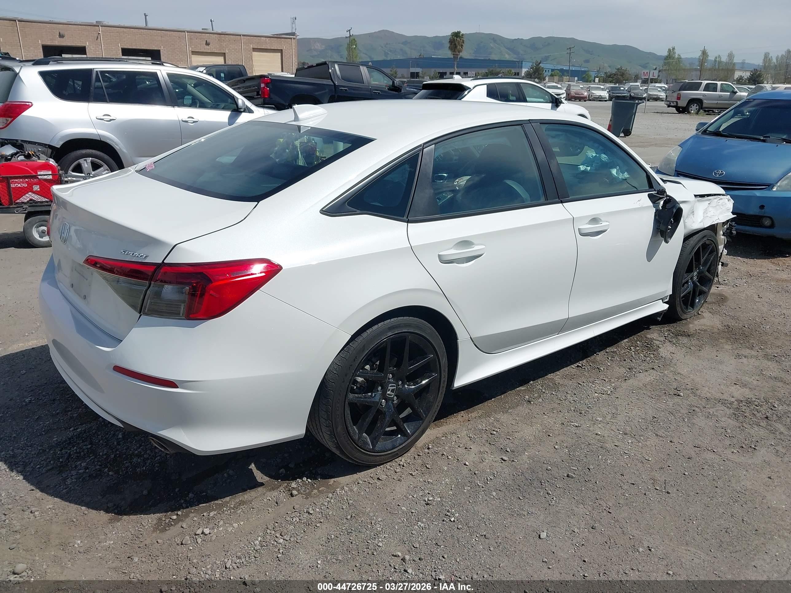2024 Honda Civic Sport Белый vin: 2HGFE2F55RH523616