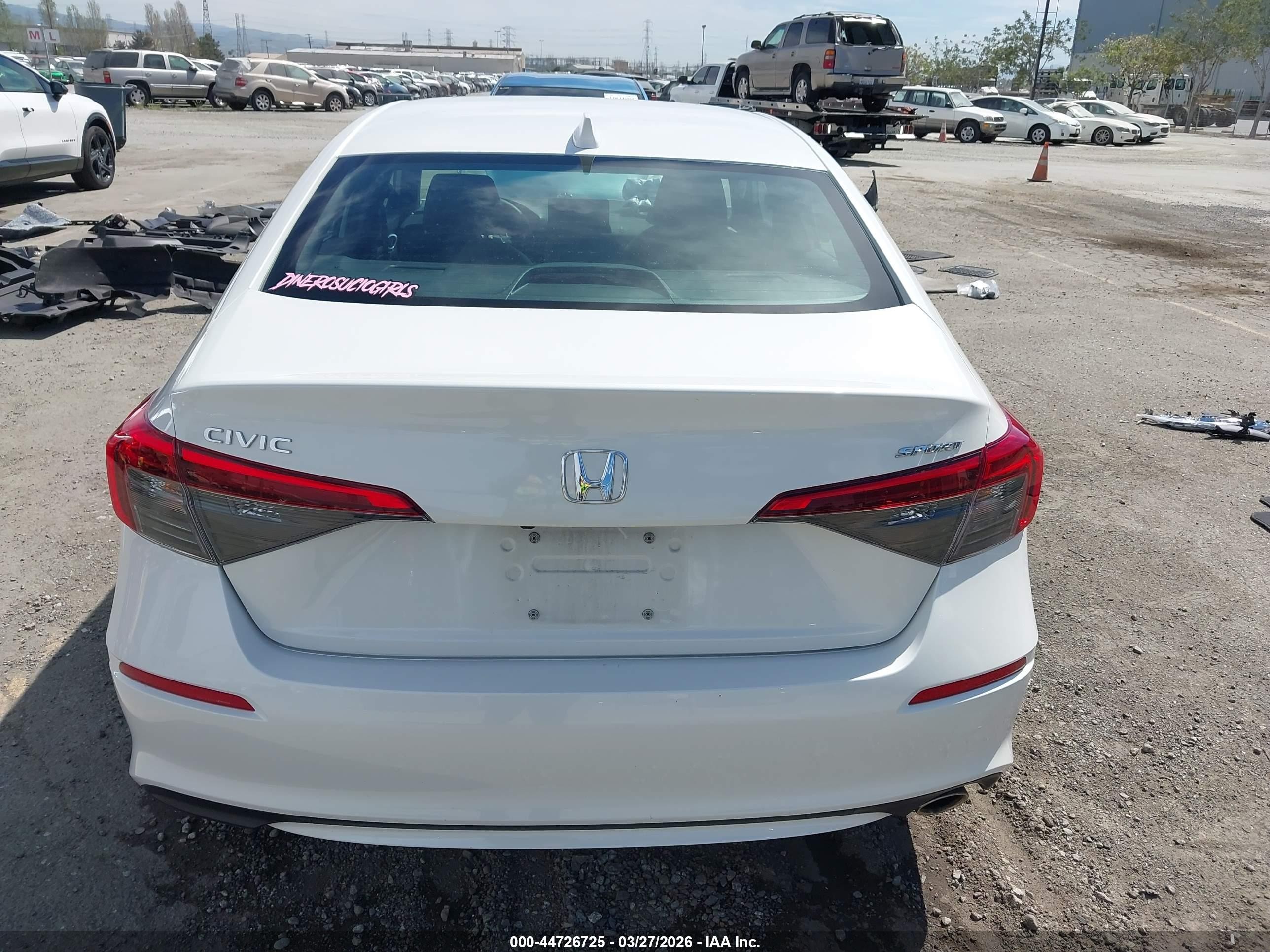 2024 Honda Civic Sport Белый vin: 2HGFE2F55RH523616