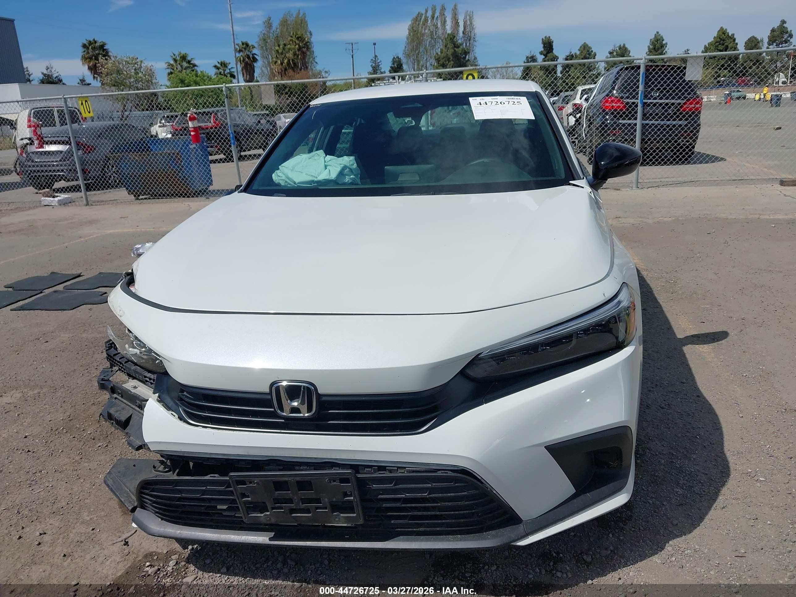2024 Honda Civic Sport Белый vin: 2HGFE2F55RH523616