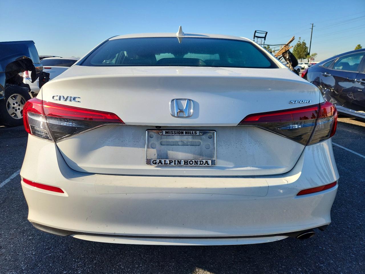 2024 Honda Civic Sport White vin: 2HGFE2F55RH560505