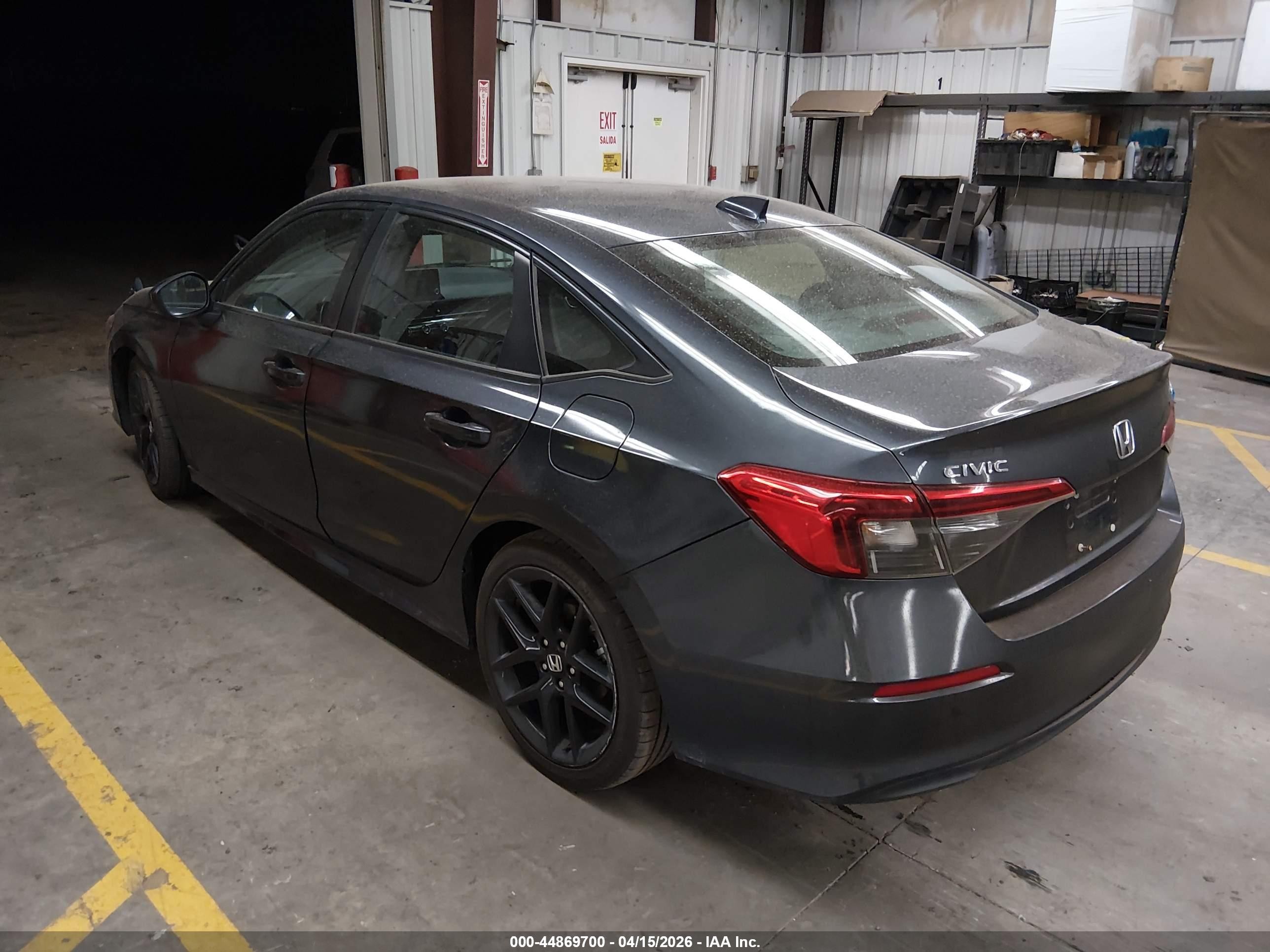 2023 Honda Civic Sport Серый vin: 2HGFE2F56PH511052