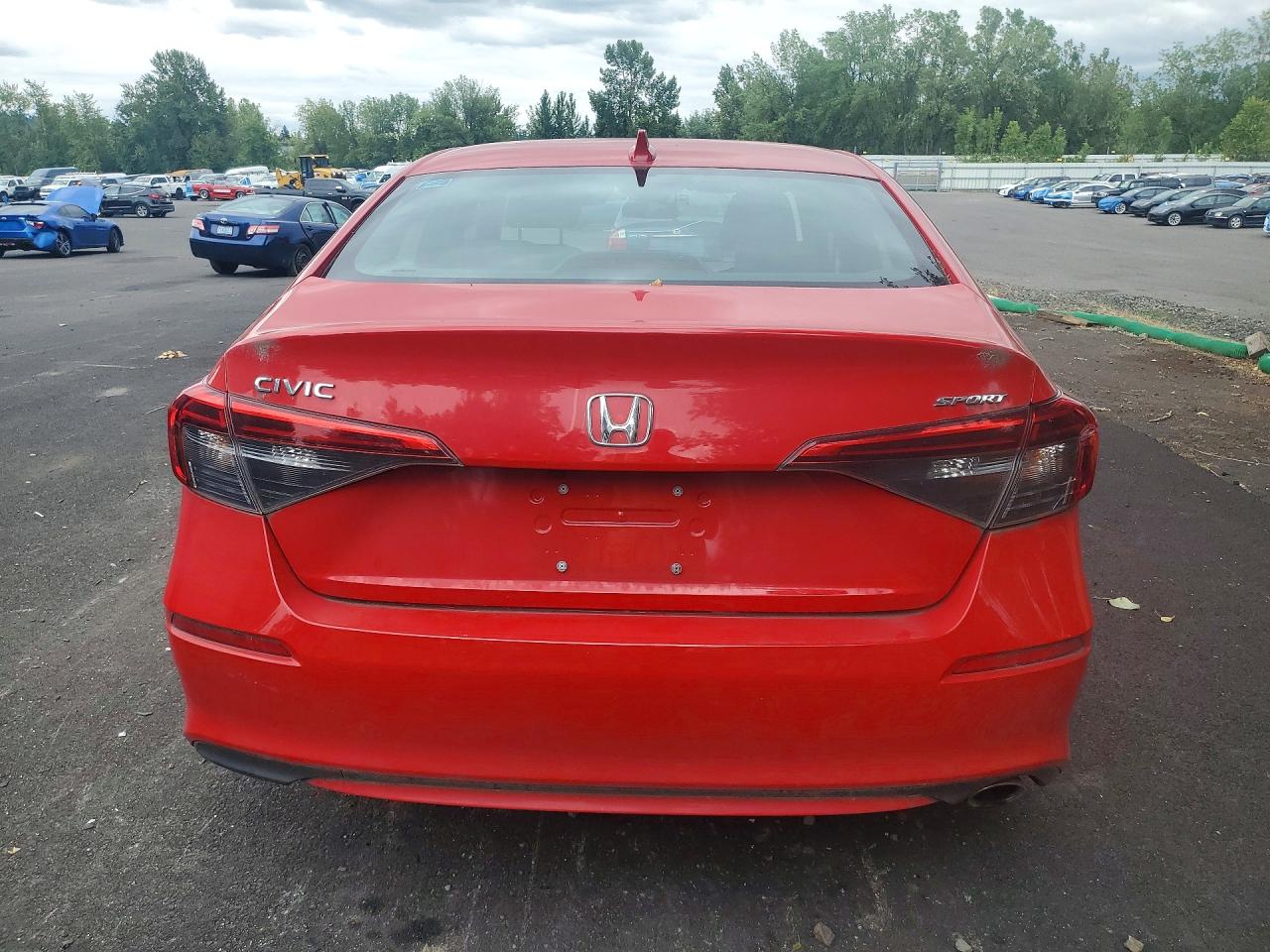 2023 Honda Civic Sport Red vin: 2HGFE2F56PH541703