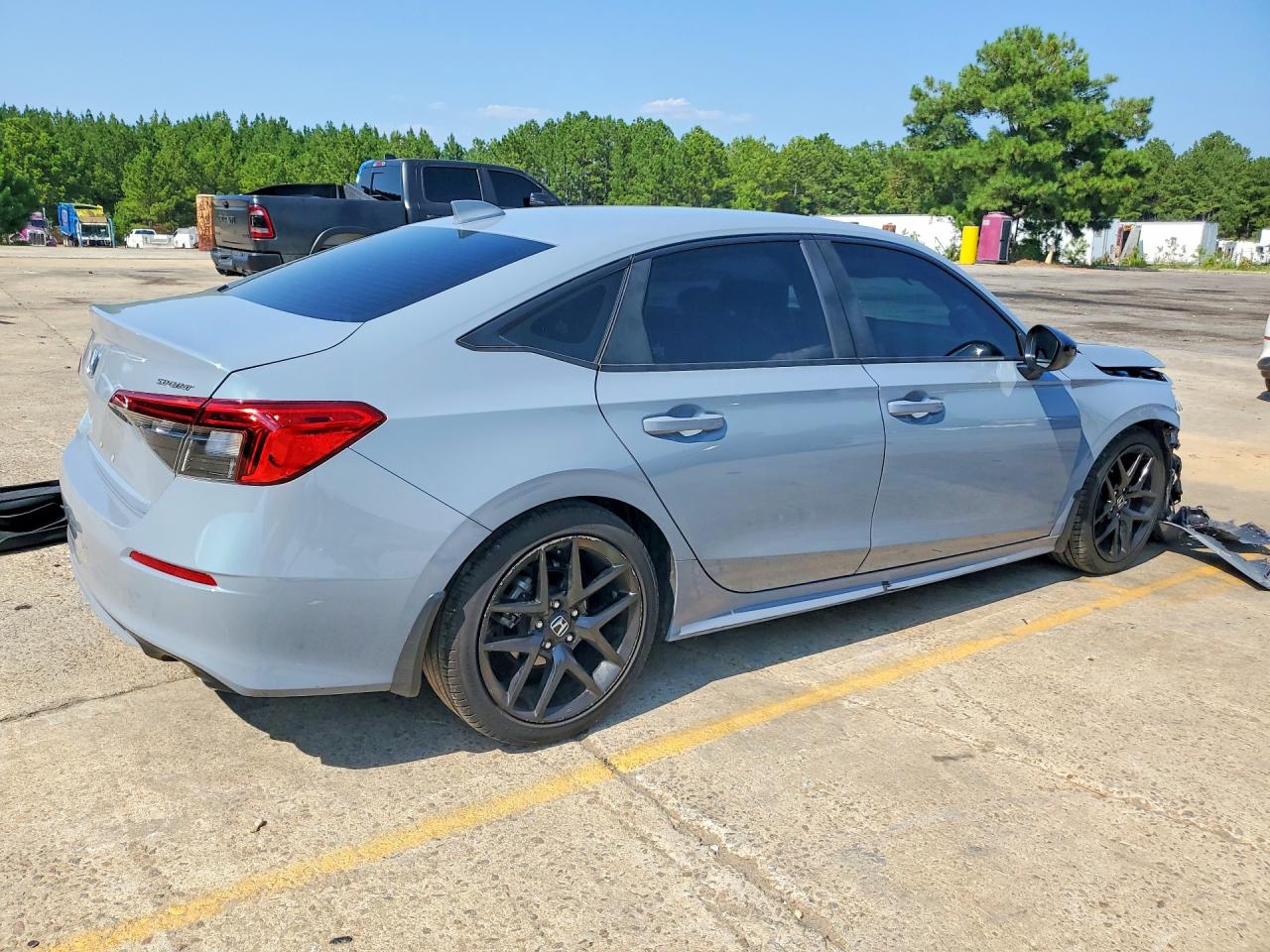 2023 Honda Civic Sport Серый vin: 2HGFE2F56PH546240