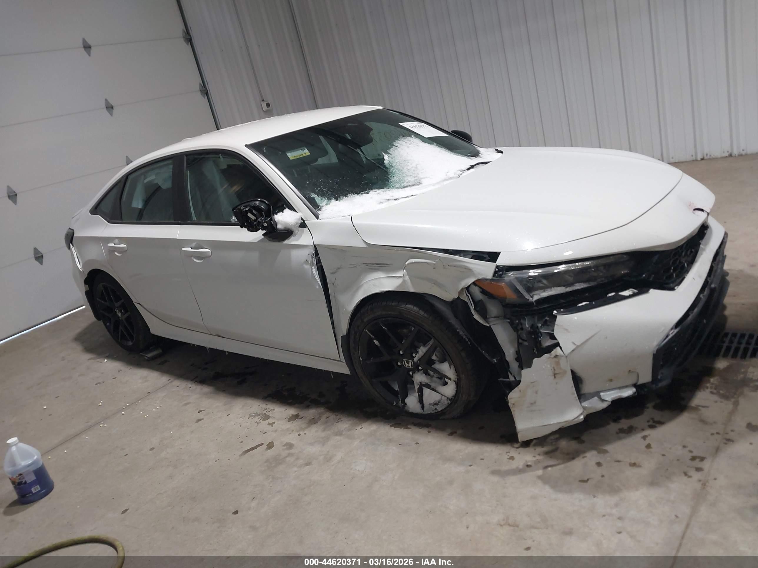 2025 Honda Civic Sport White vin: 2HGFE2F56SH510797