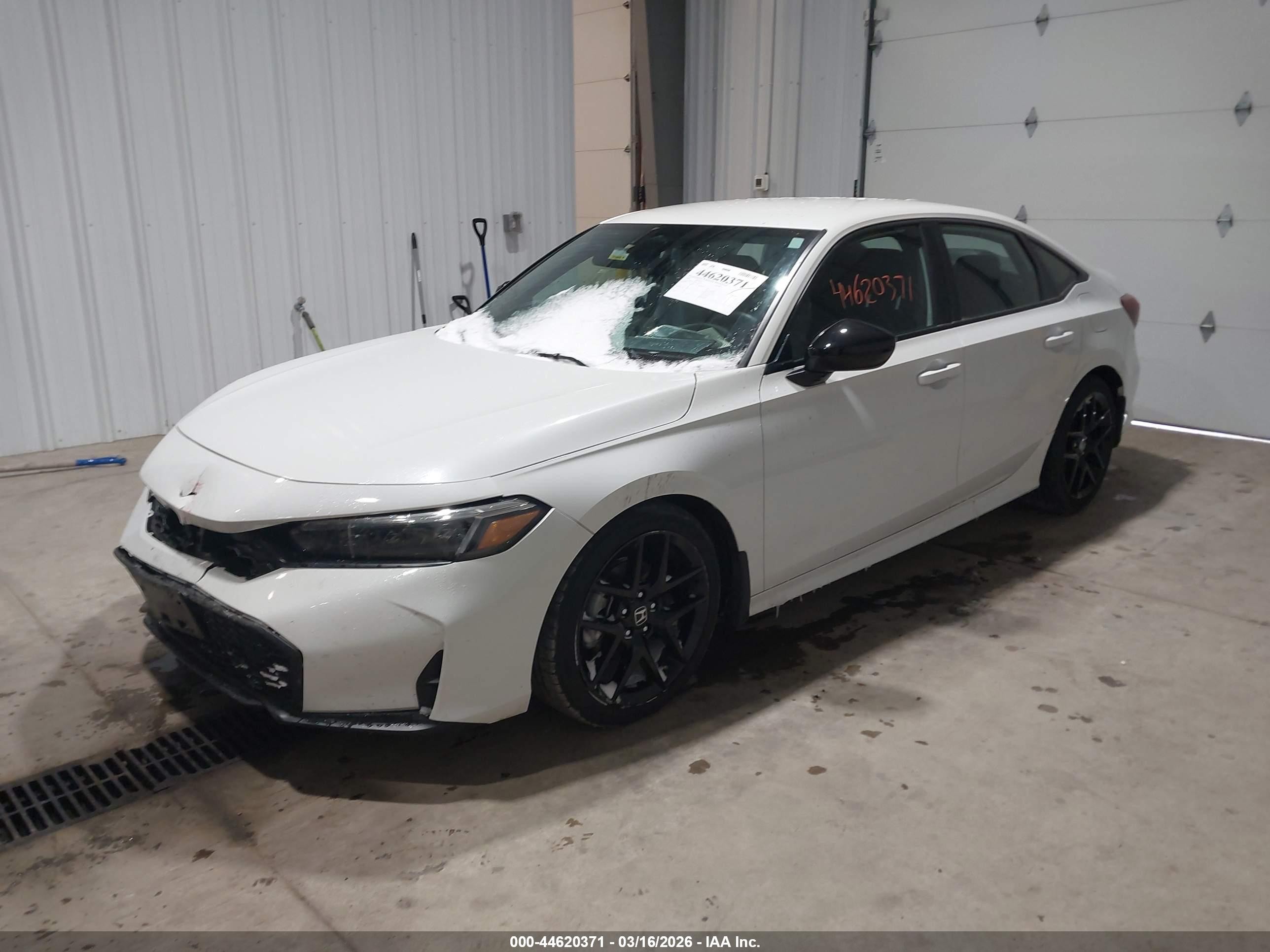 2025 Honda Civic Sport White vin: 2HGFE2F56SH510797
