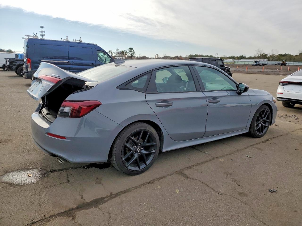 2025 Honda Civic Sport Gray vin: 2HGFE2F56SH522481