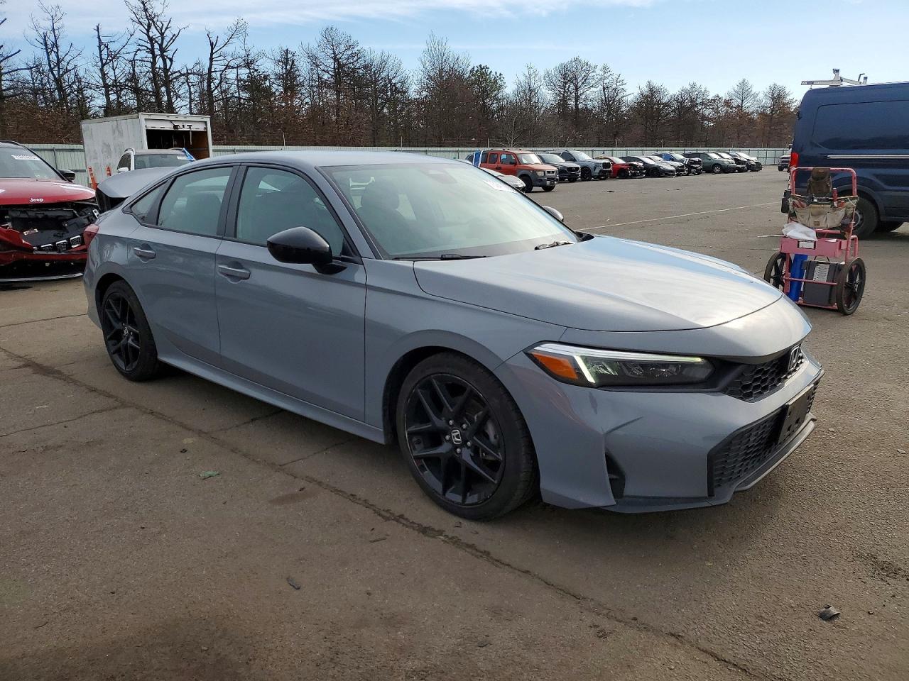 2025 Honda Civic Sport Gray vin: 2HGFE2F56SH522481