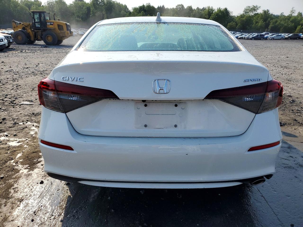 2025 Honda Civic Sport White vin: 2HGFE2F56SH563371