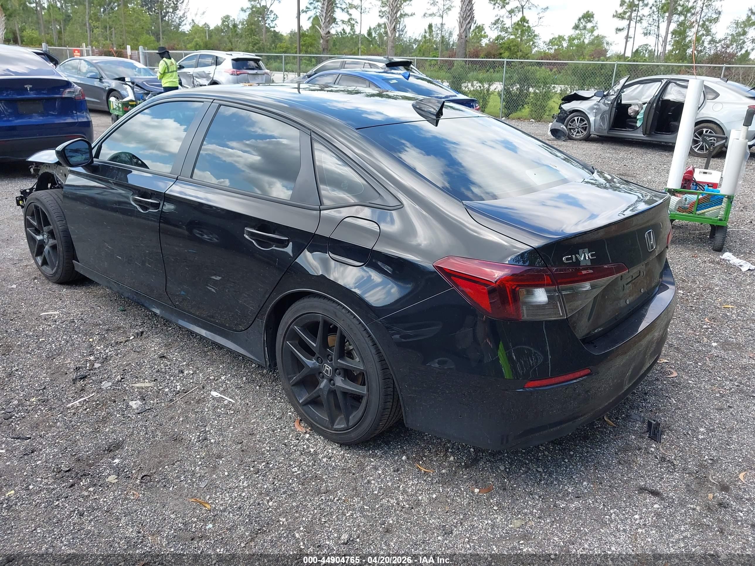2025 Honda Civic Sport Black vin: 2HGFE2F56SH595012