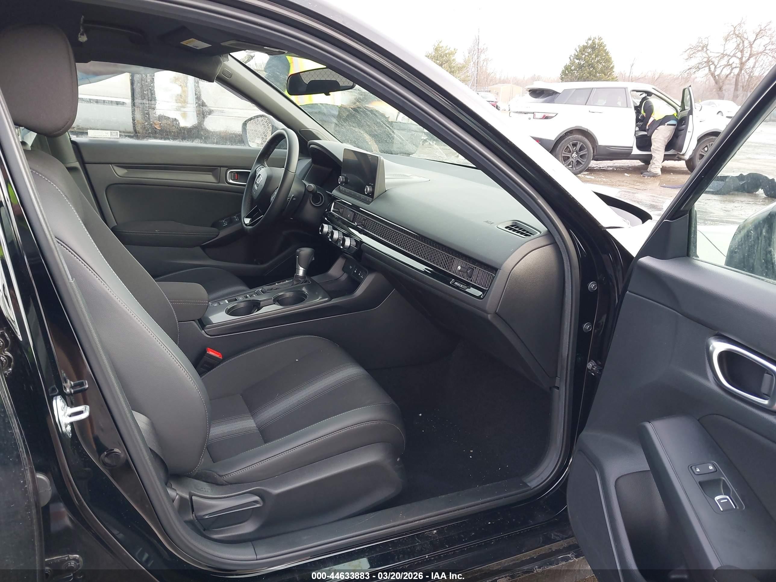 2025 Honda Civic Sport Черный vin: 2HGFE2F56SH601326