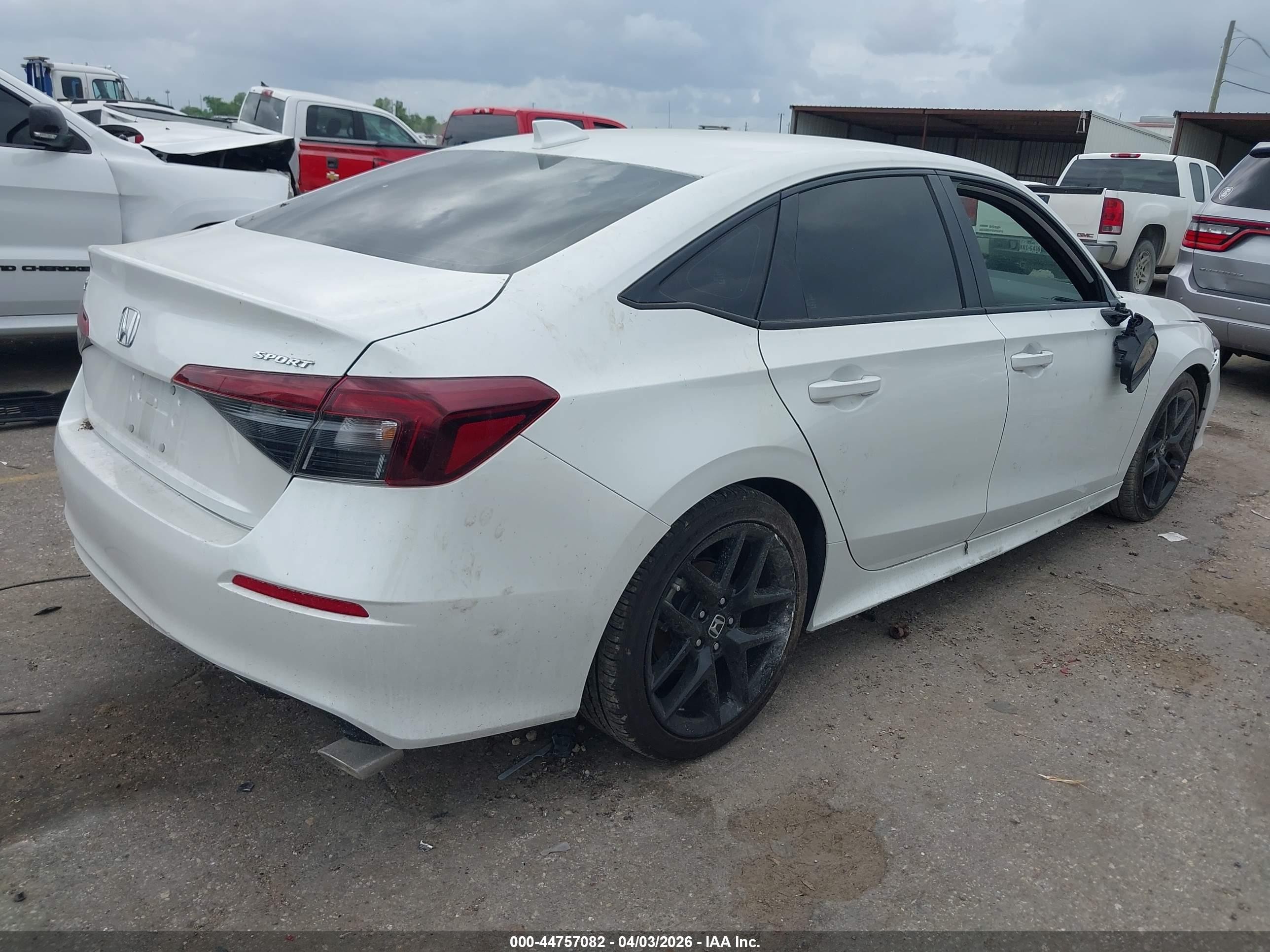 2025 Honda Civic Sport White vin: 2HGFE2F56SH606008