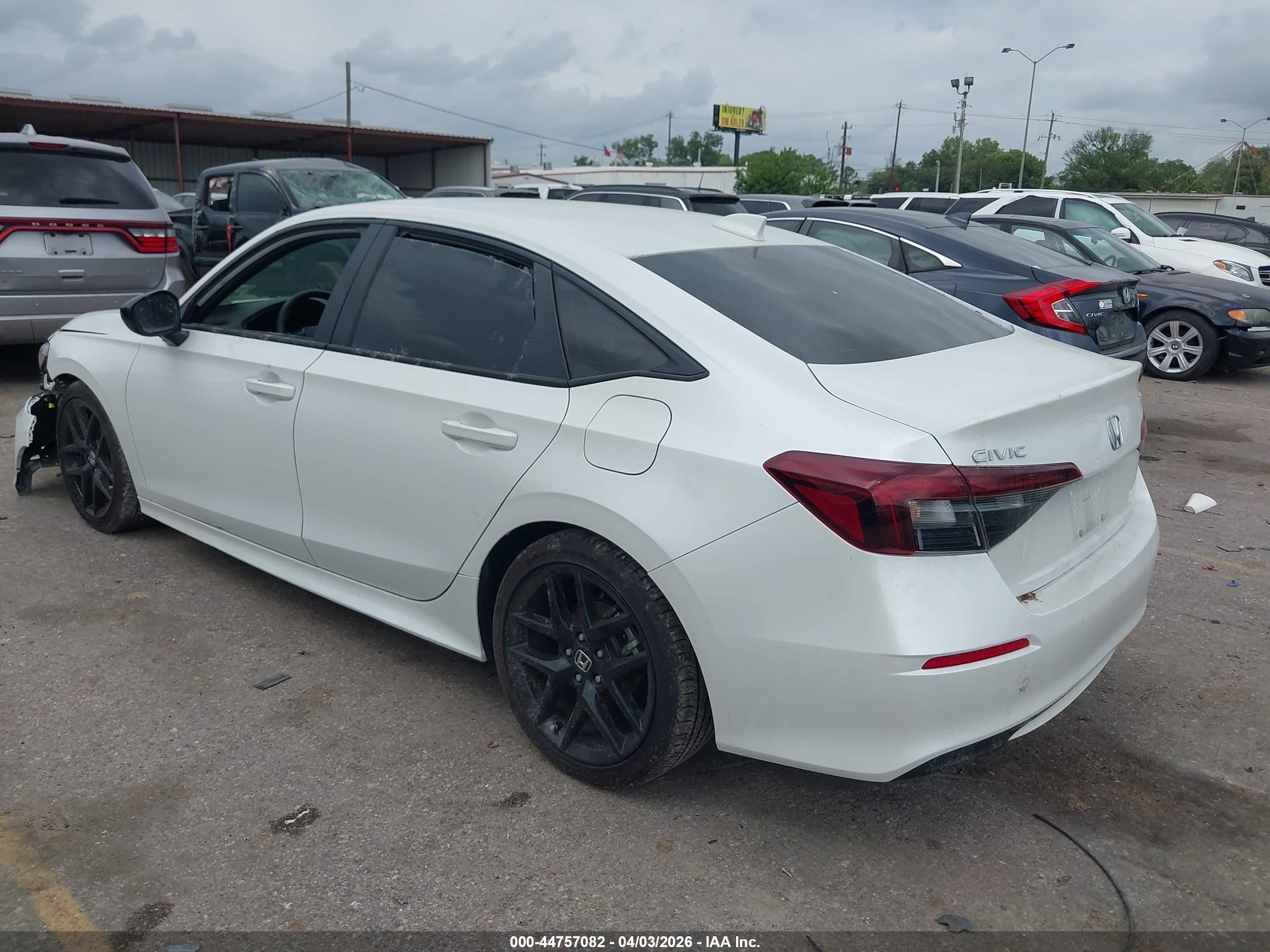 2025 Honda Civic Sport White vin: 2HGFE2F56SH606008