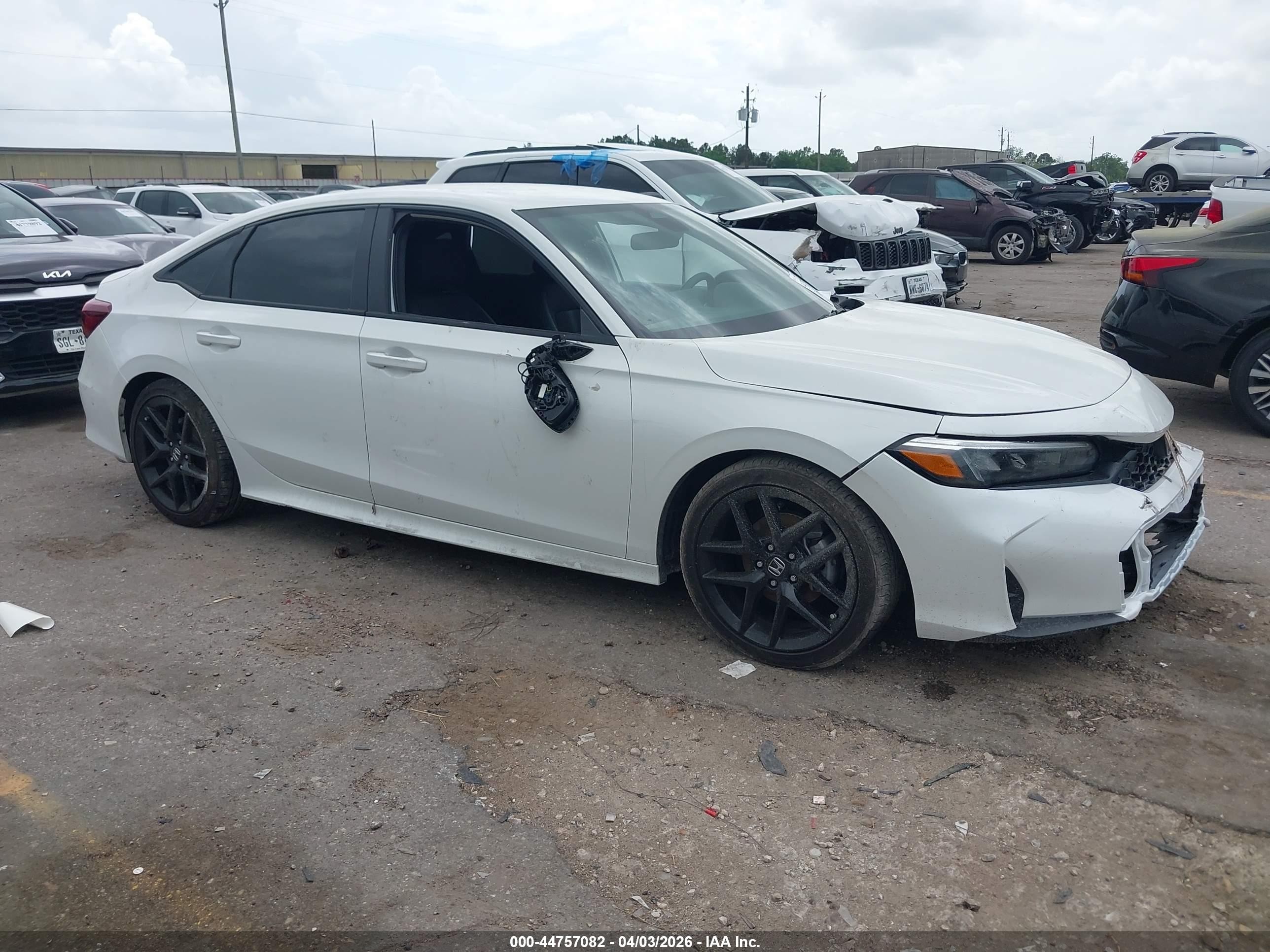 2025 Honda Civic Sport White vin: 2HGFE2F56SH606008
