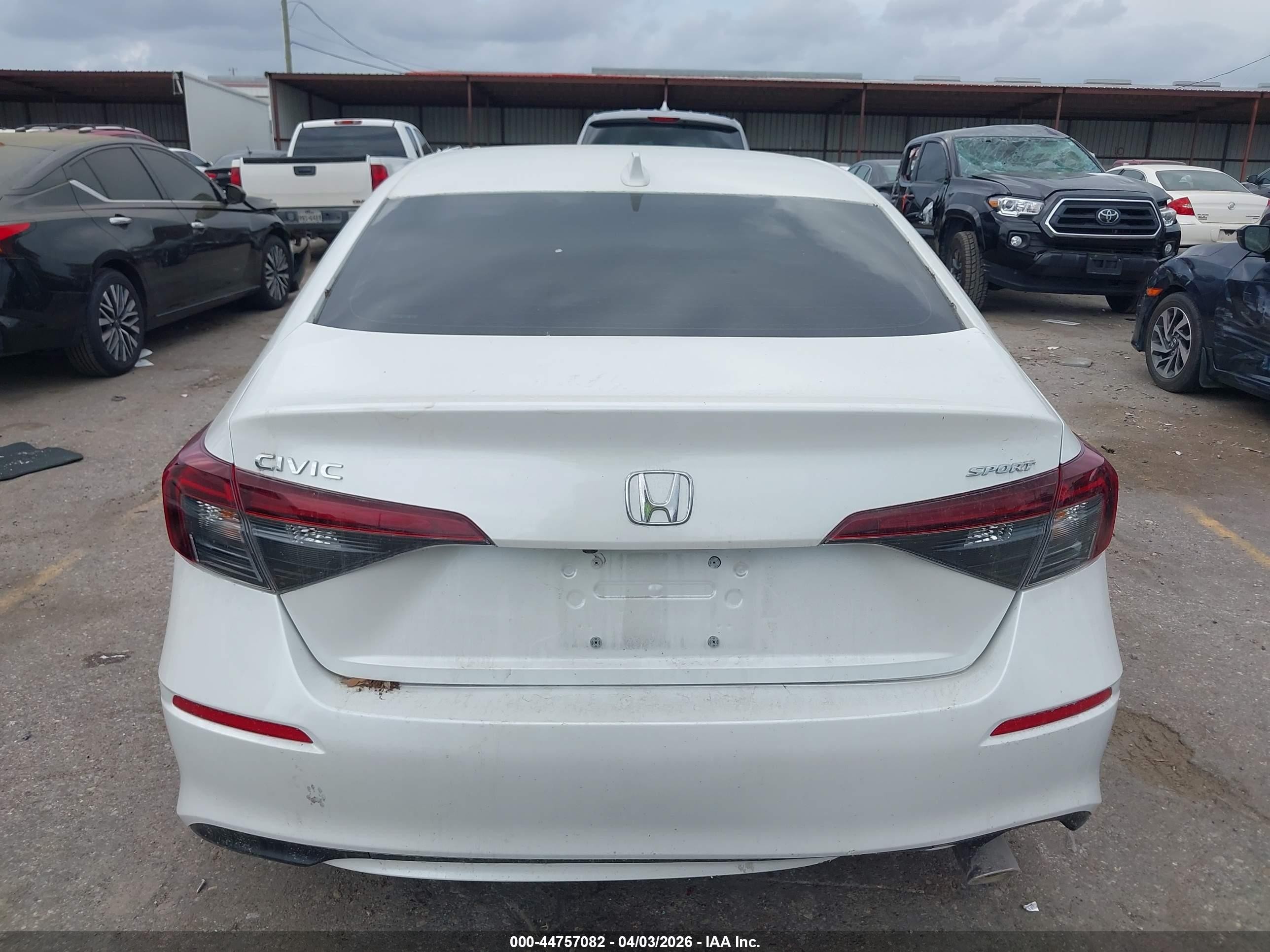 2025 Honda Civic Sport White vin: 2HGFE2F56SH606008