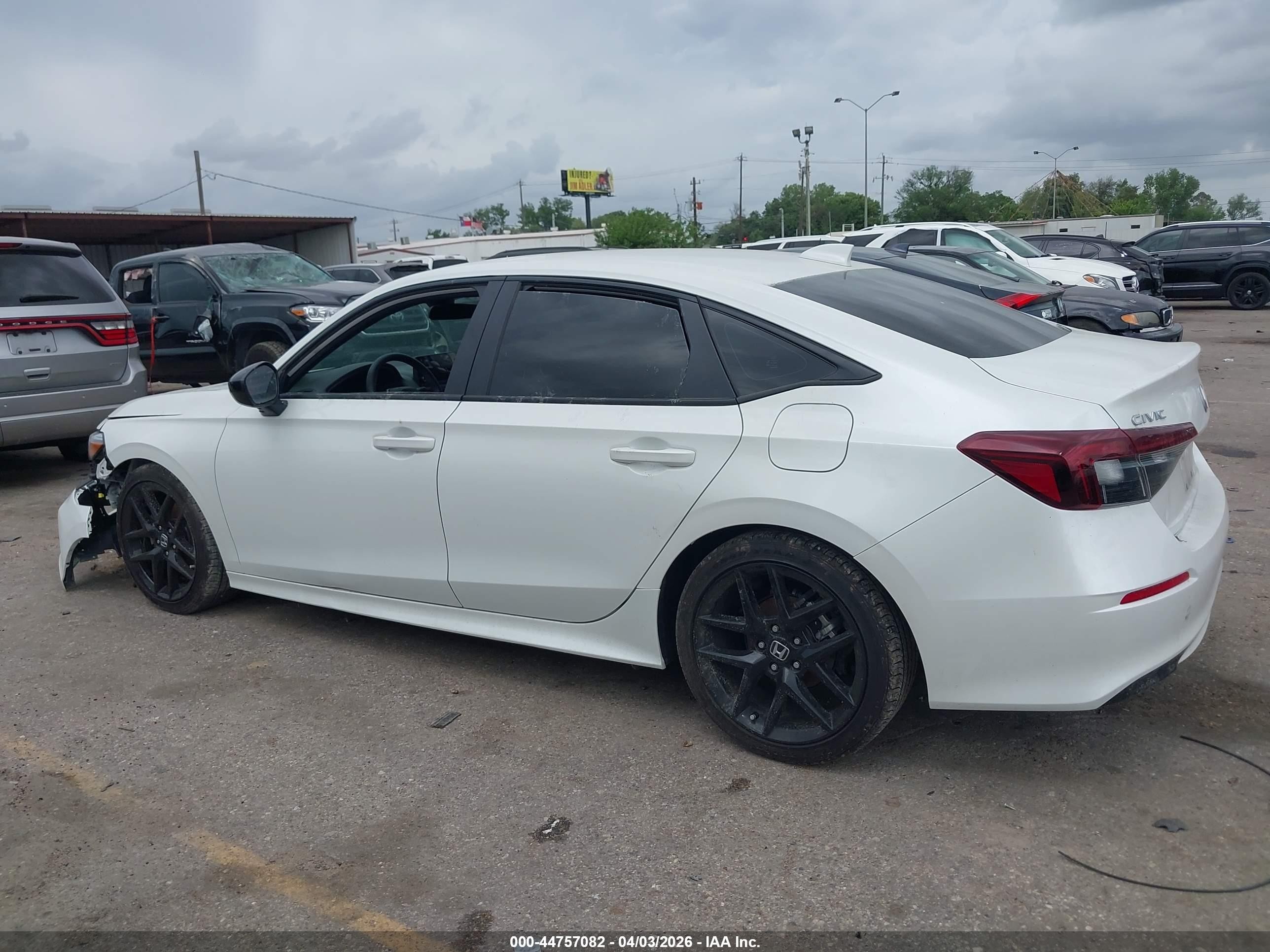 2025 Honda Civic Sport White vin: 2HGFE2F56SH606008