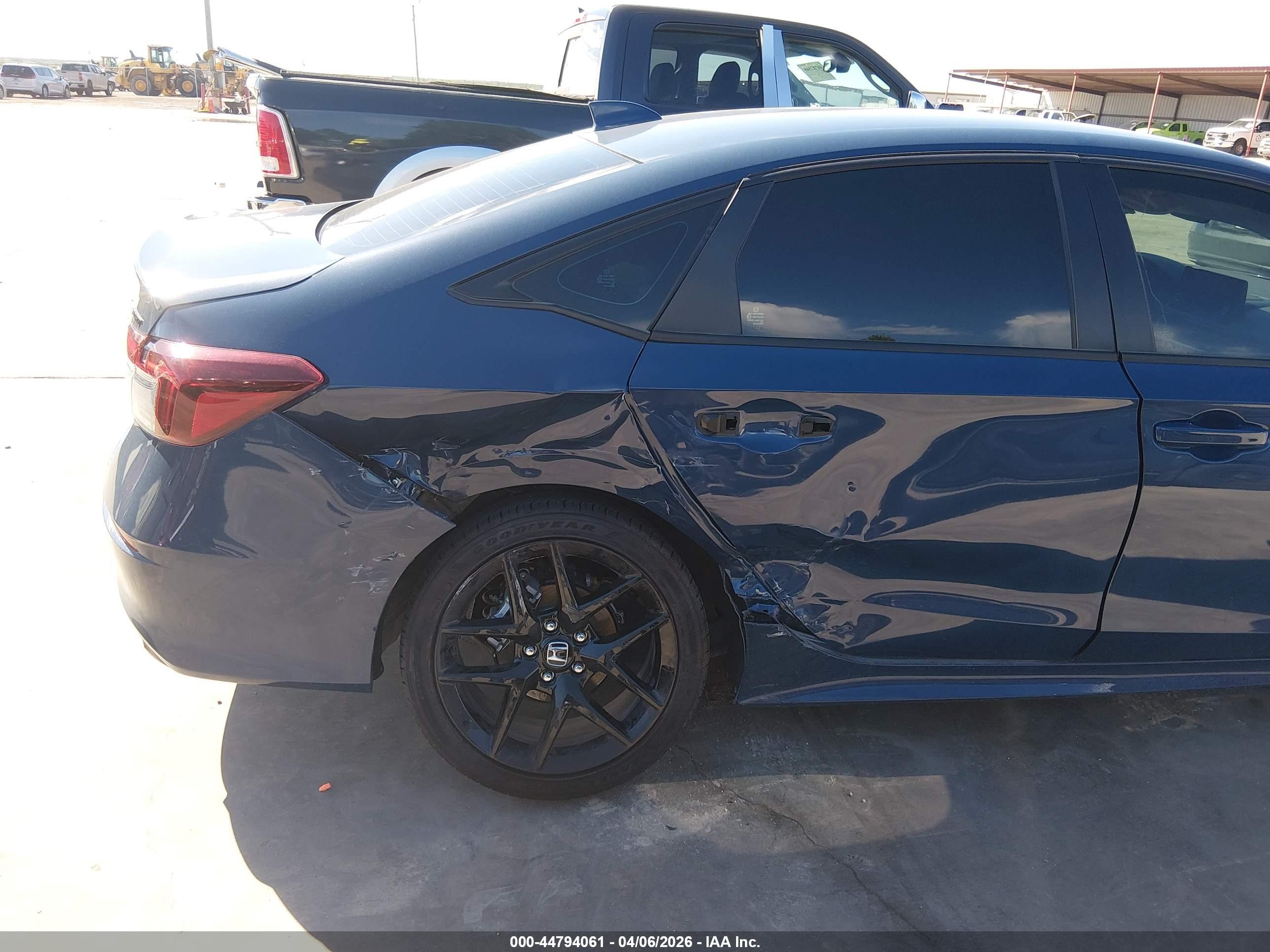 2026 Honda Civic Sport Dark Blue vin: 2HGFE2F56TH508159