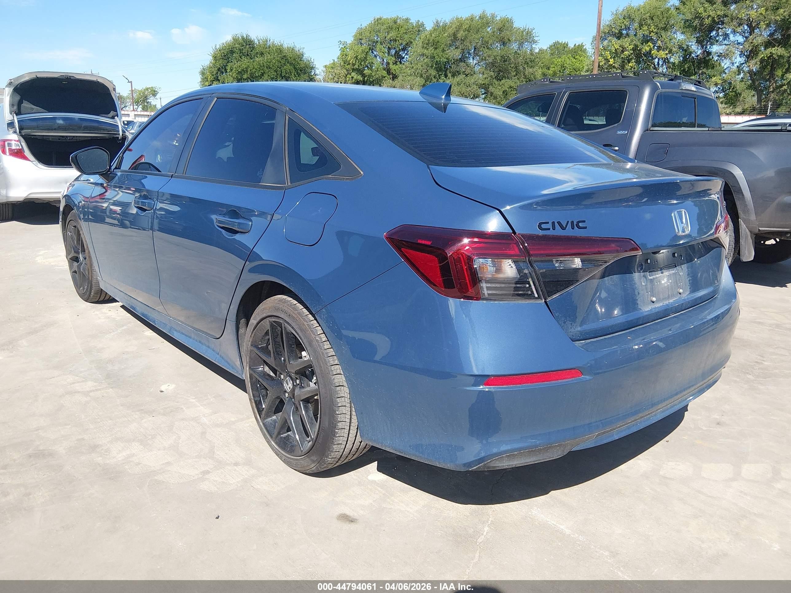 2026 Honda Civic Sport Dark Blue vin: 2HGFE2F56TH508159