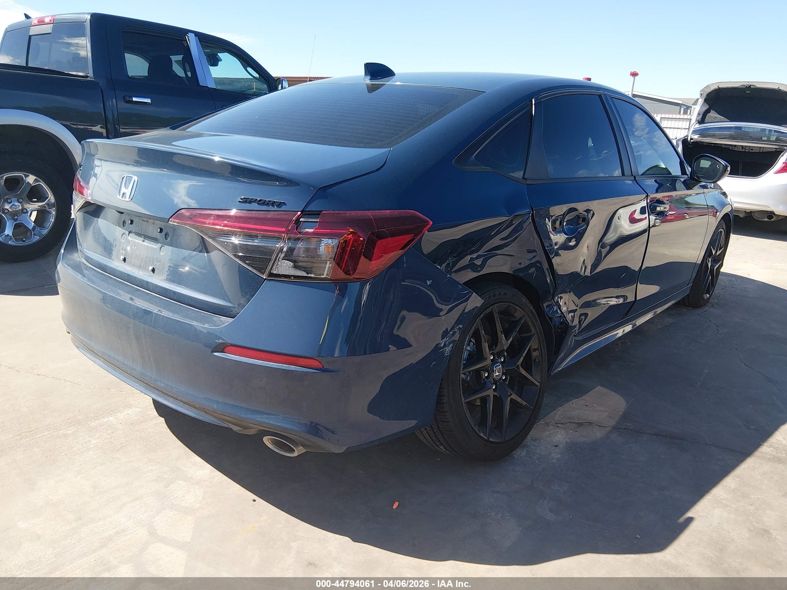 2026 Honda Civic Sport Dark Blue vin: 2HGFE2F56TH508159