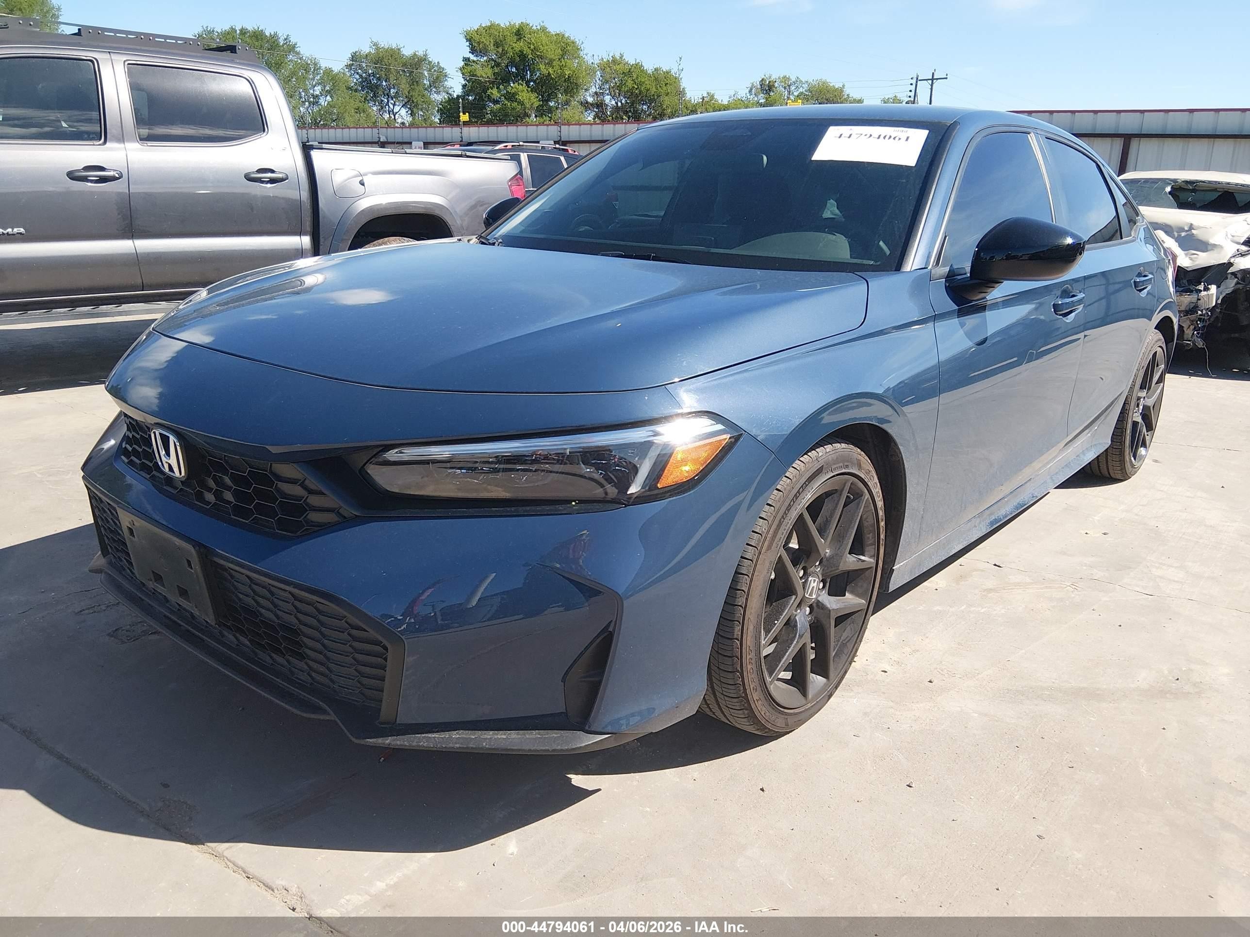 2026 Honda Civic Sport Dark Blue vin: 2HGFE2F56TH508159