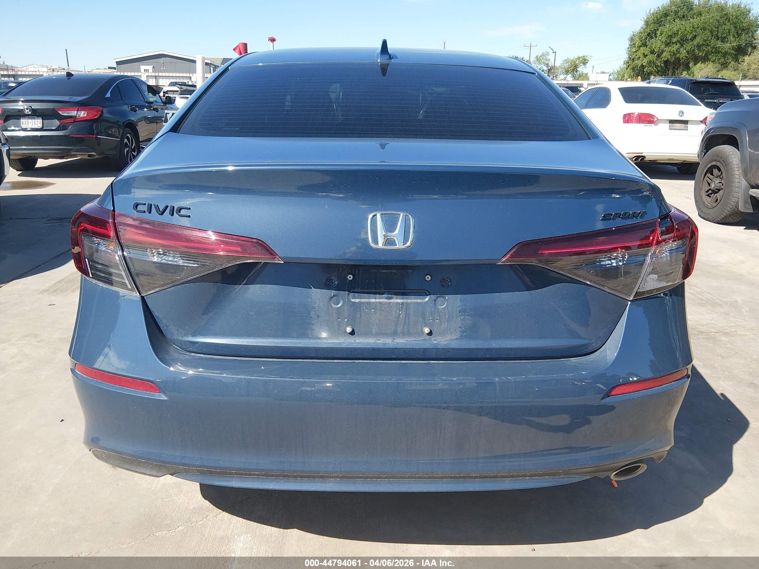 2026 Honda Civic Sport Dark Blue vin: 2HGFE2F56TH508159
