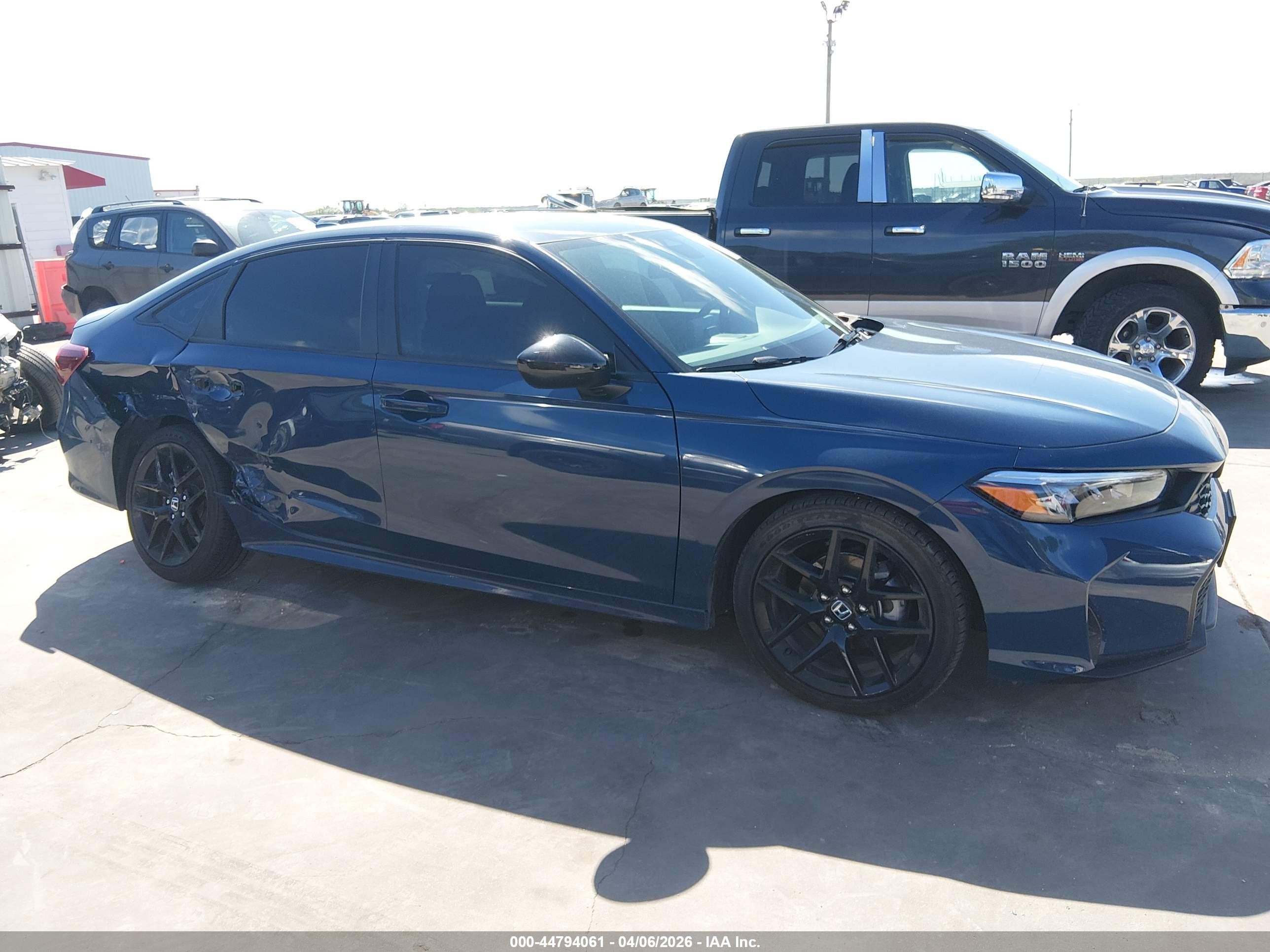 2026 Honda Civic Sport Dark Blue vin: 2HGFE2F56TH508159