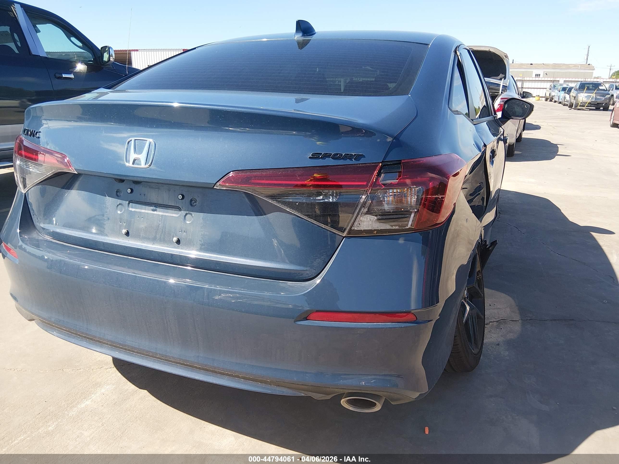 2026 Honda Civic Sport Dark Blue vin: 2HGFE2F56TH508159