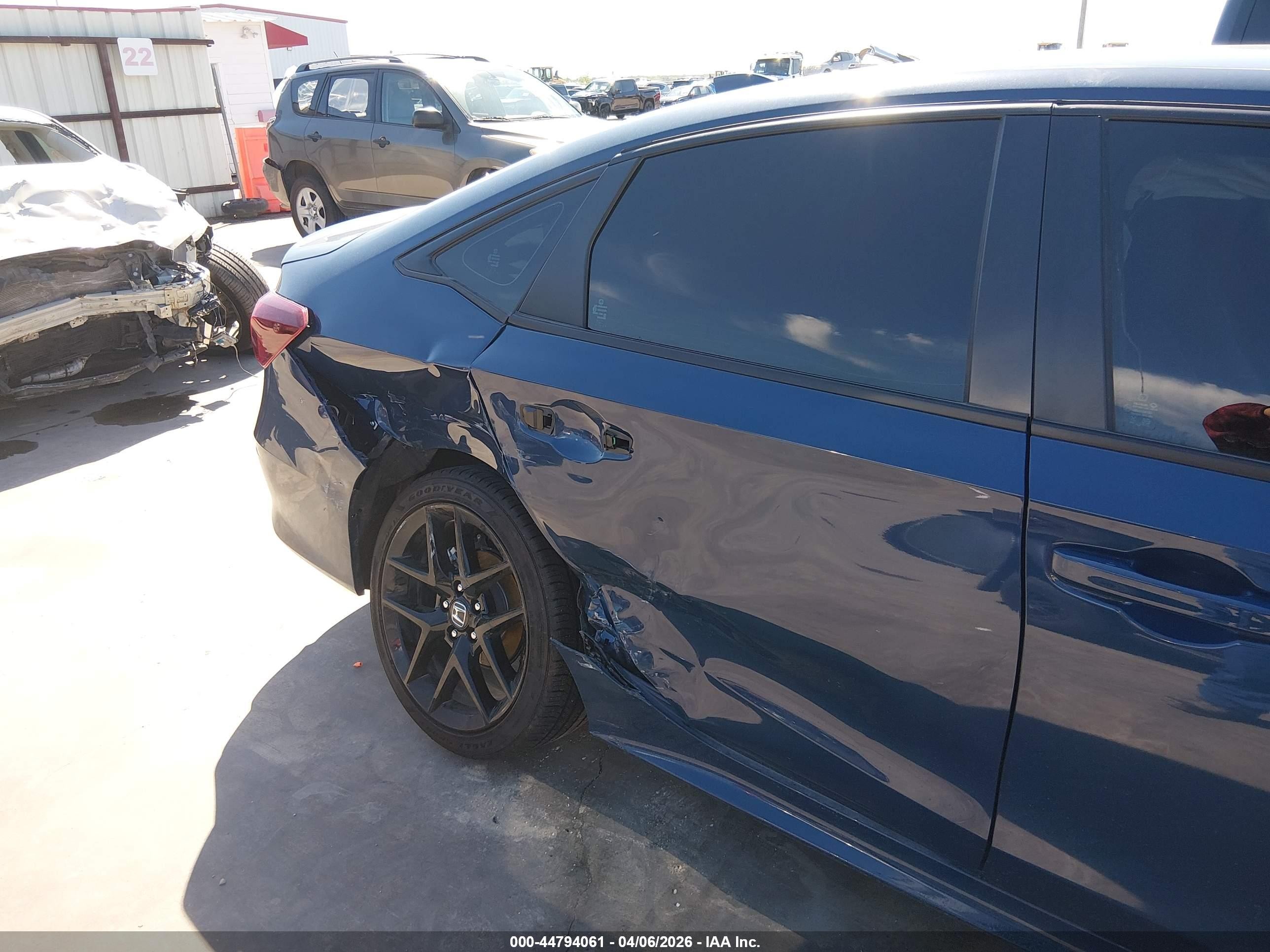 2026 Honda Civic Sport Dark Blue vin: 2HGFE2F56TH508159