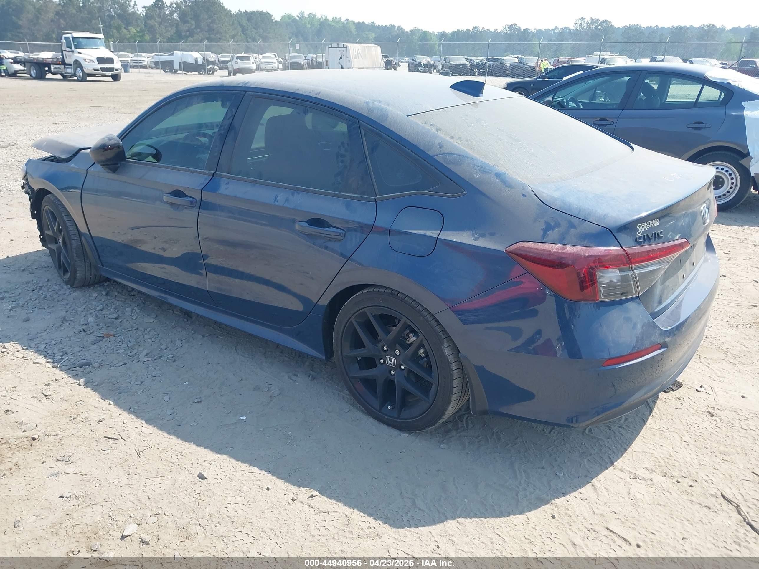 2026 Honda Civic Sport Blue vin: 2HGFE2F56TH508176