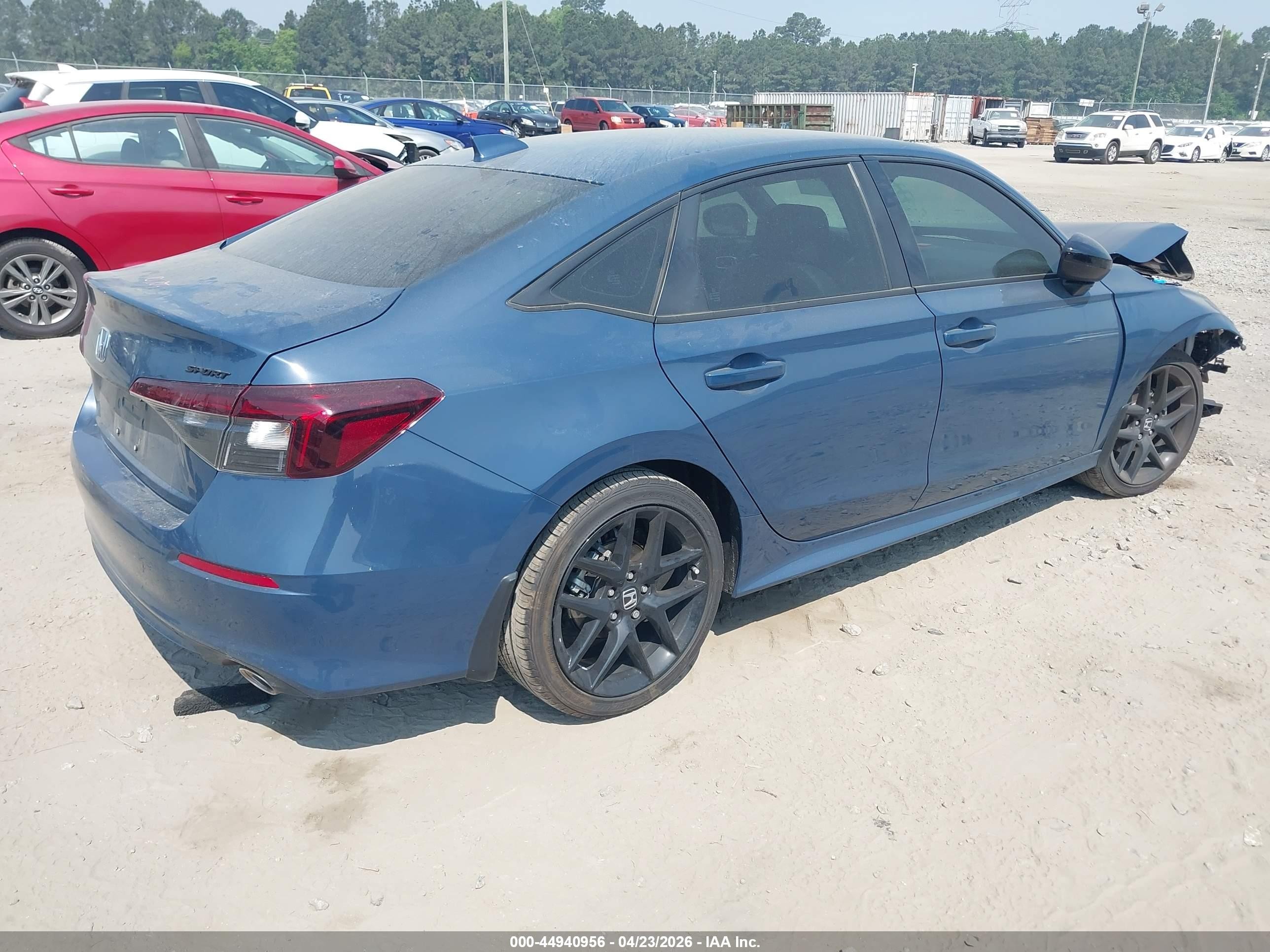 2026 Honda Civic Sport Blue vin: 2HGFE2F56TH508176