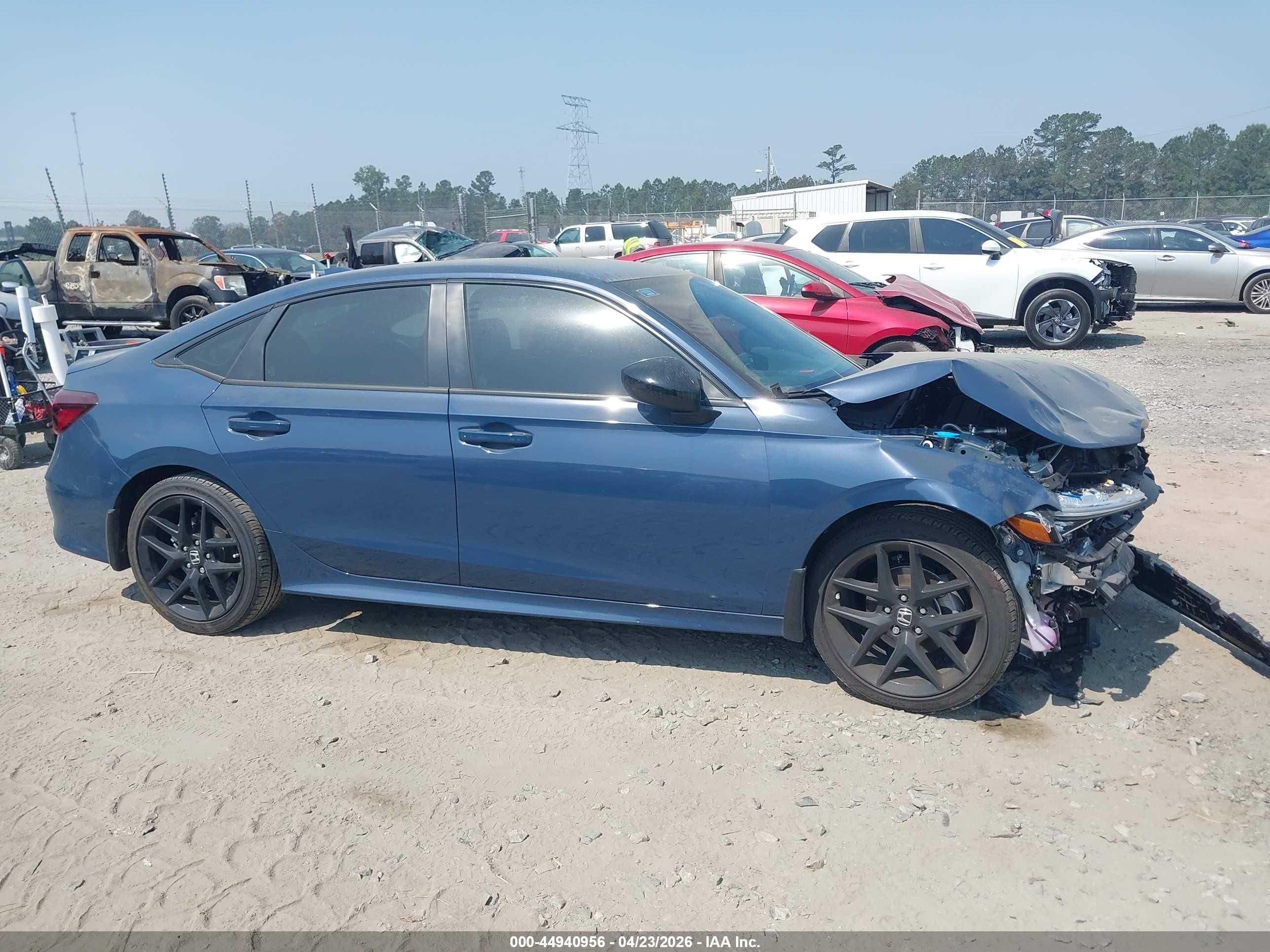 2026 Honda Civic Sport Blue vin: 2HGFE2F56TH508176