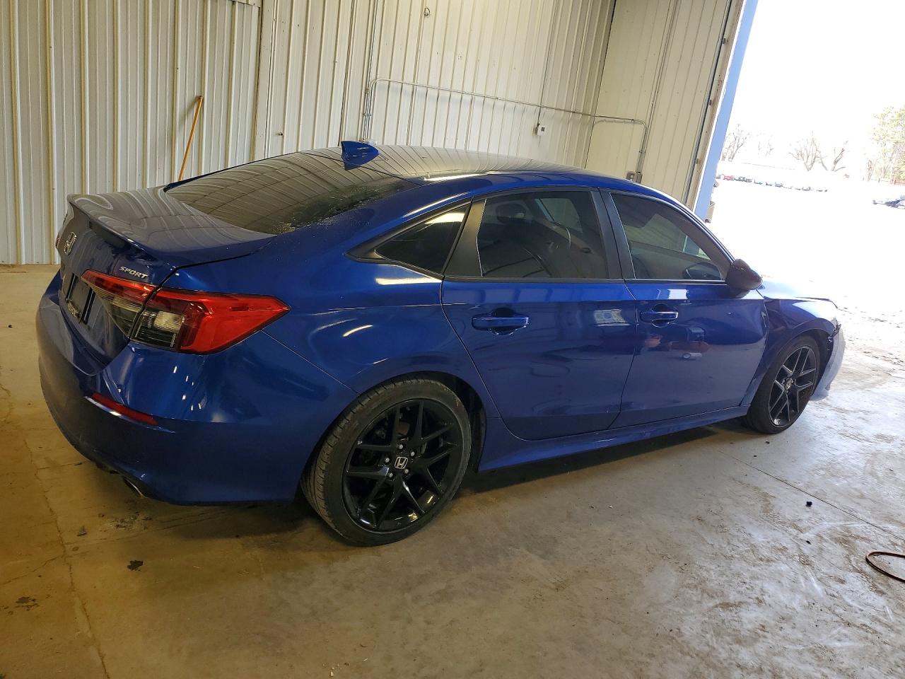 2022 Honda Civic Sport Blue vin: 2HGFE2F57NH537575