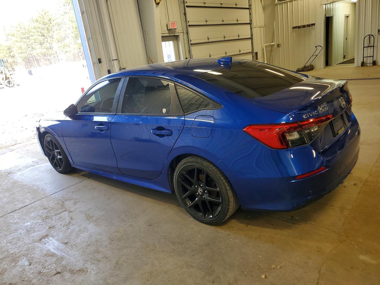 2022 Honda Civic Sport Blue vin: 2HGFE2F57NH537575