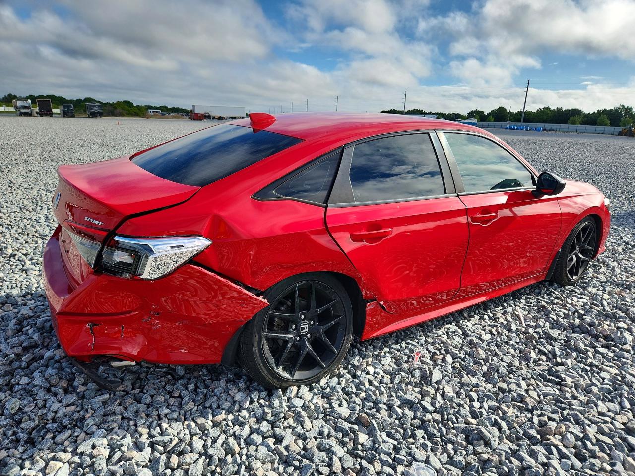 2022 Honda Civic Sport Red vin: 2HGFE2F57NH537981