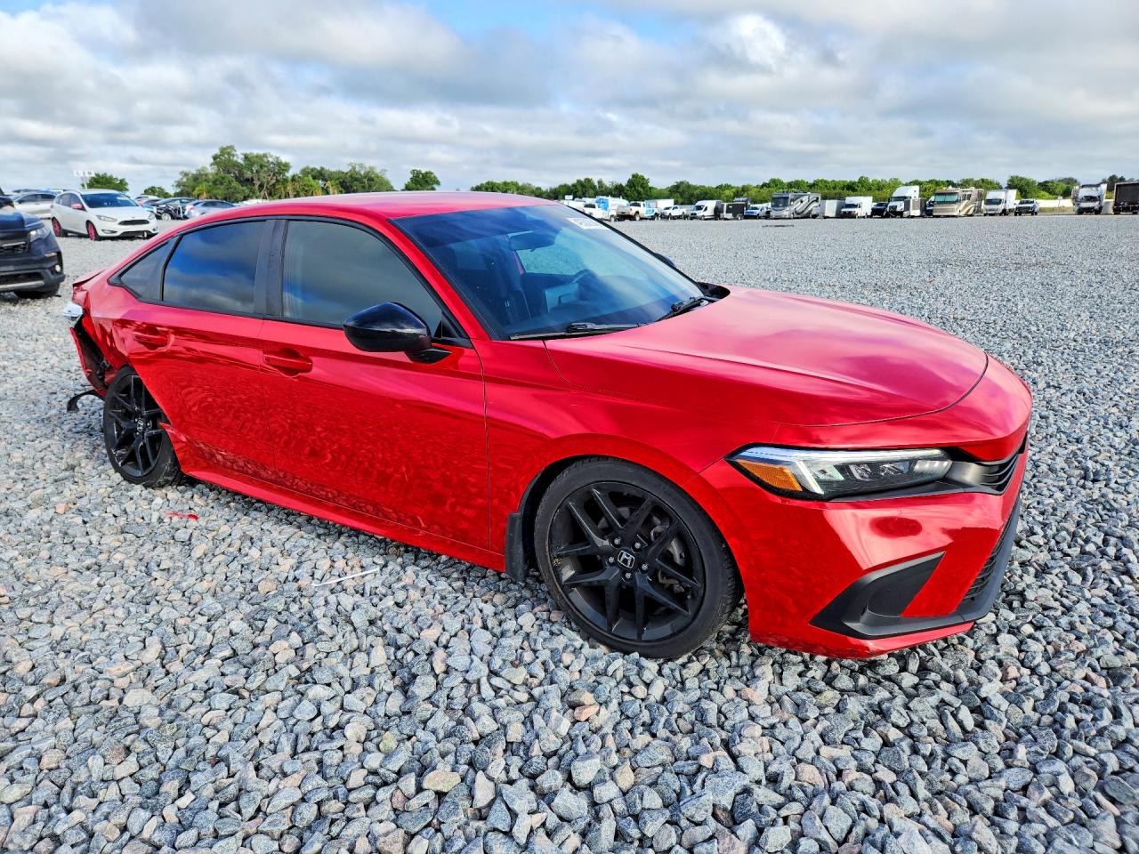 2022 Honda Civic Sport Red vin: 2HGFE2F57NH537981